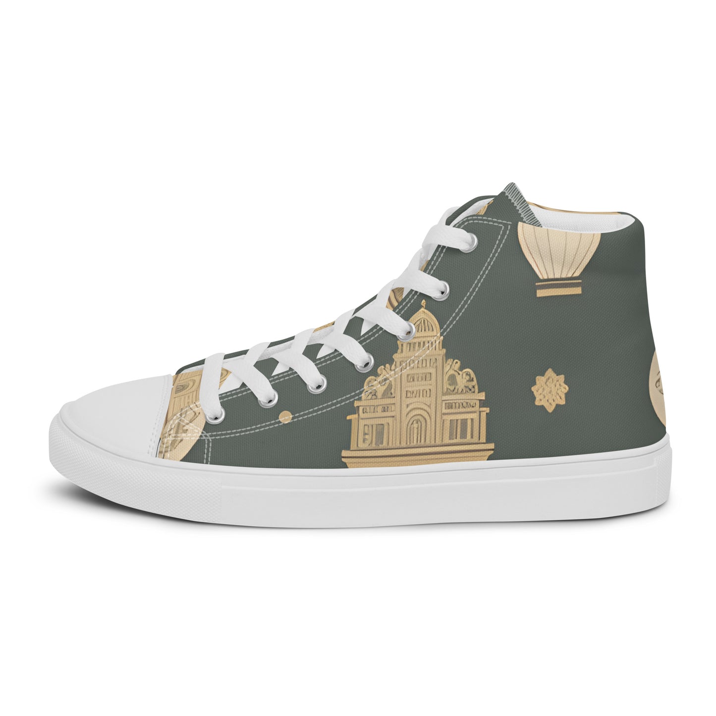 Men’s high top canvas shoes