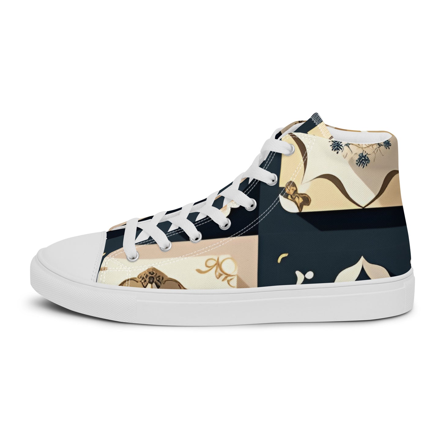 Men’s high top canvas shoes