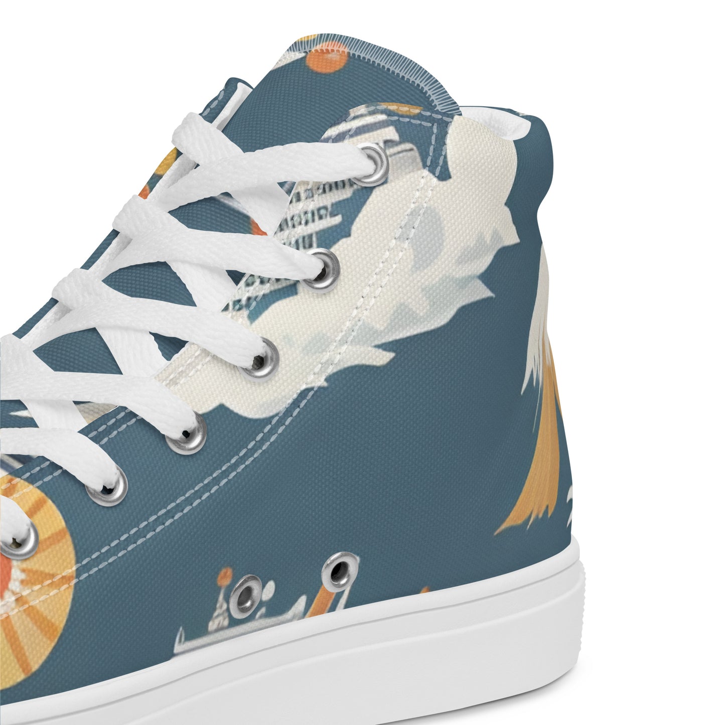 Men’s high top canvas shoes