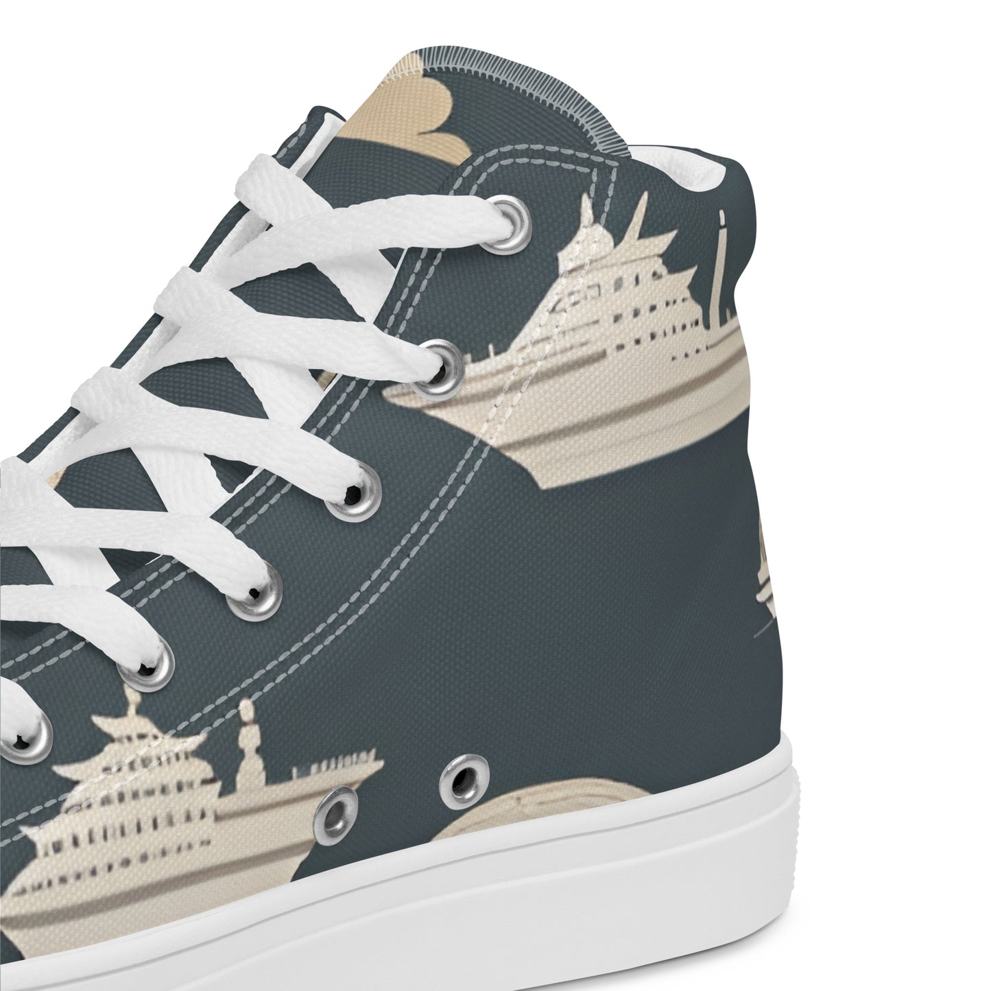 Men’s high top canvas shoes