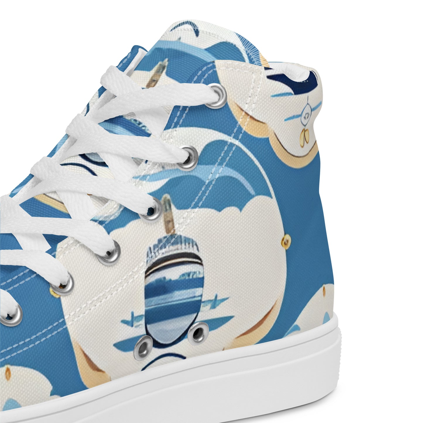 Men’s high top canvas shoes