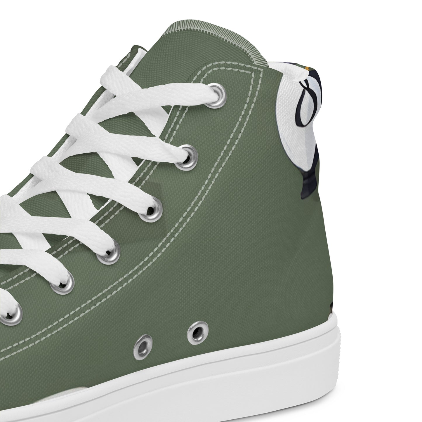 Men’s high top canvas shoes