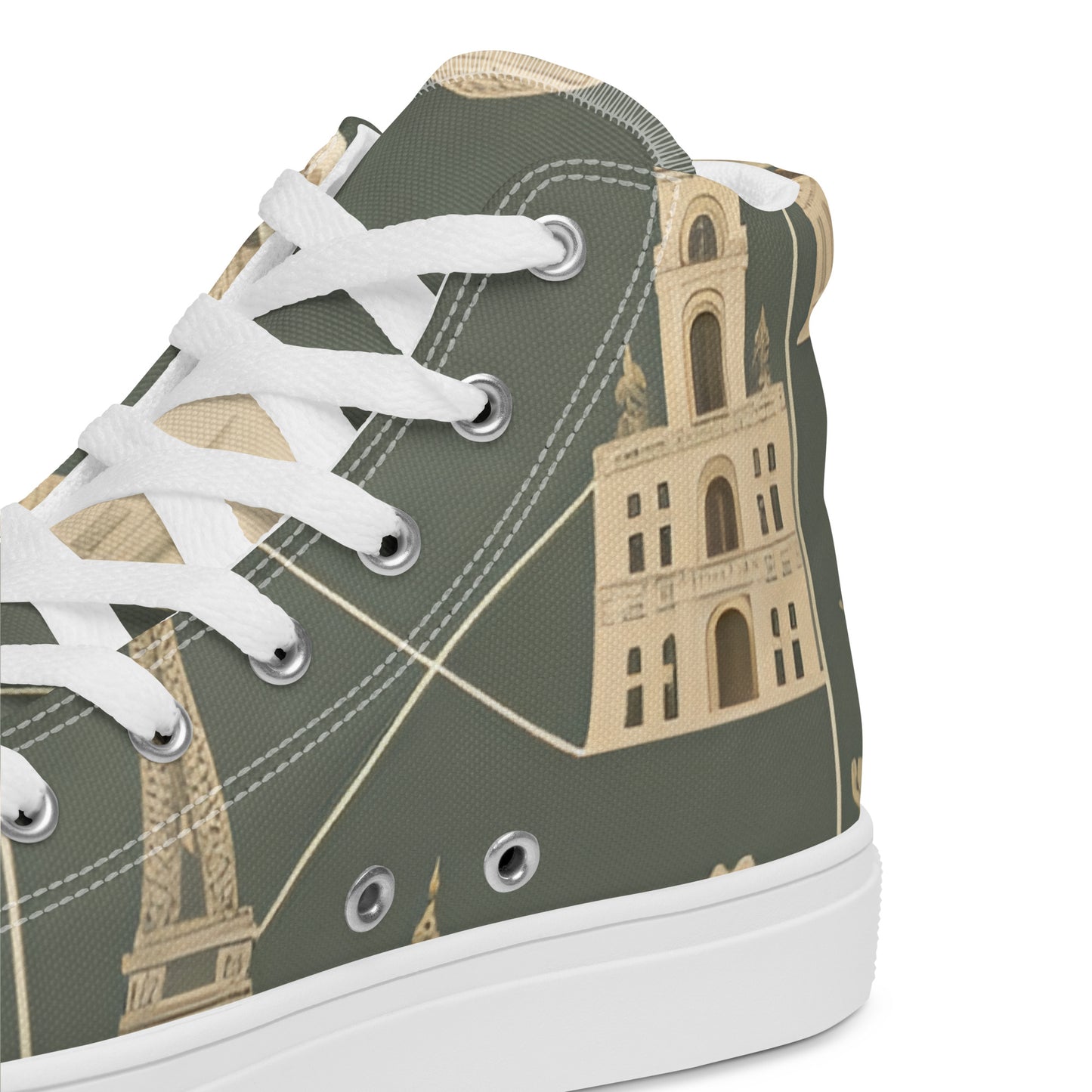 Men’s high top canvas shoes