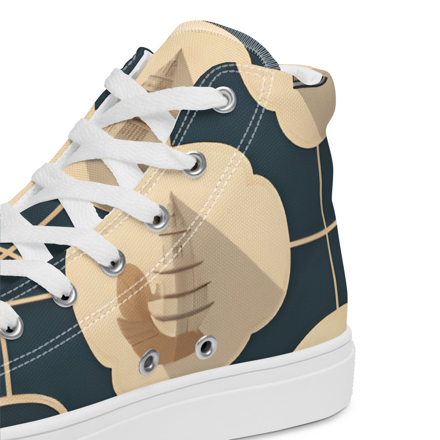 Men’s high top canvas shoes