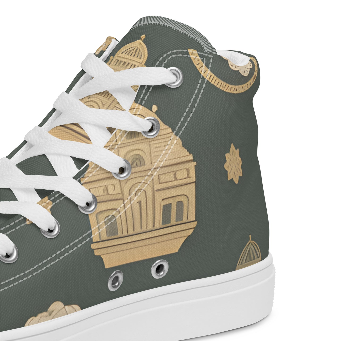 Men’s high top canvas shoes