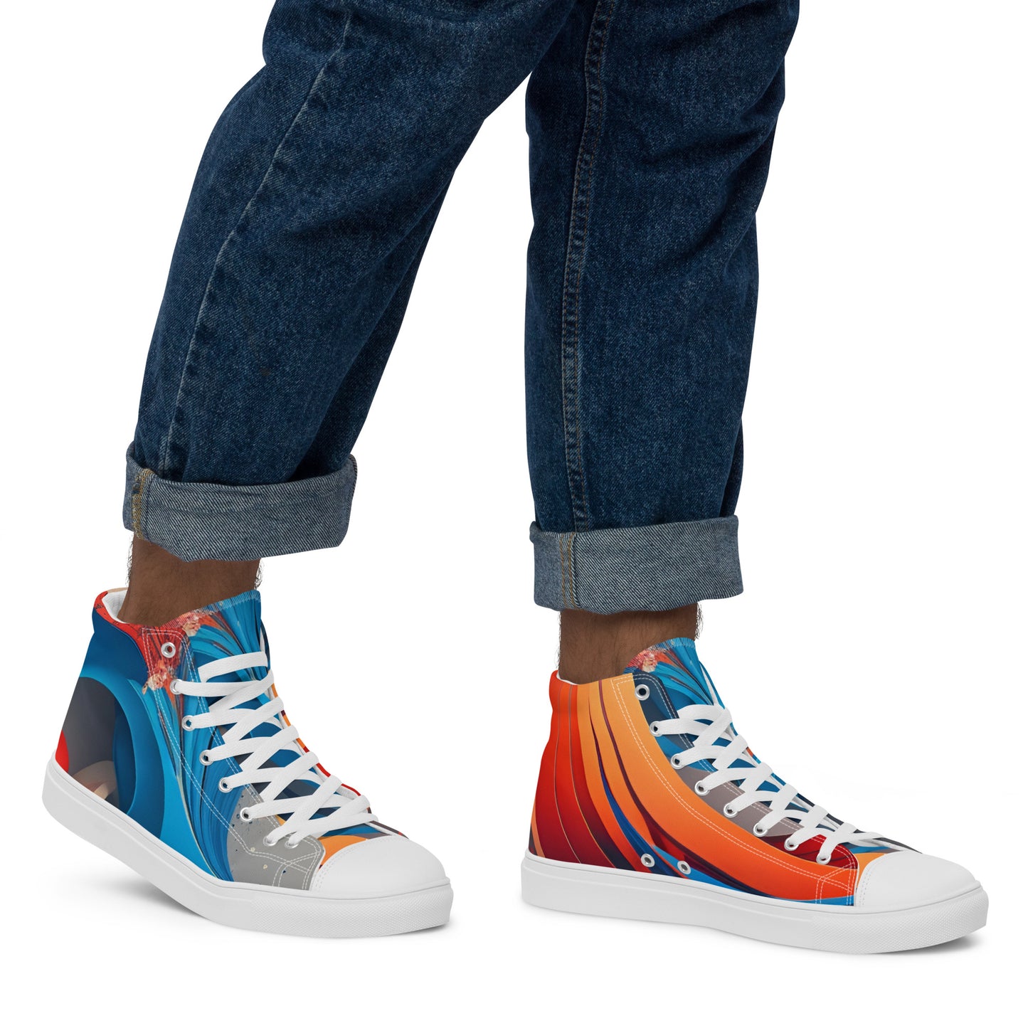 Men’s high top canvas shoes