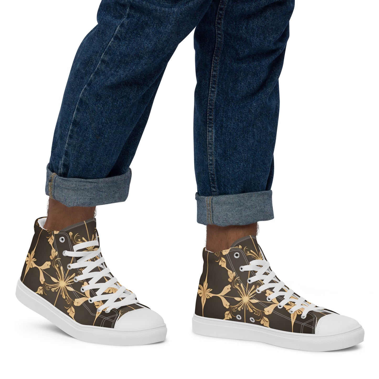 Men’s high top canvas shoes