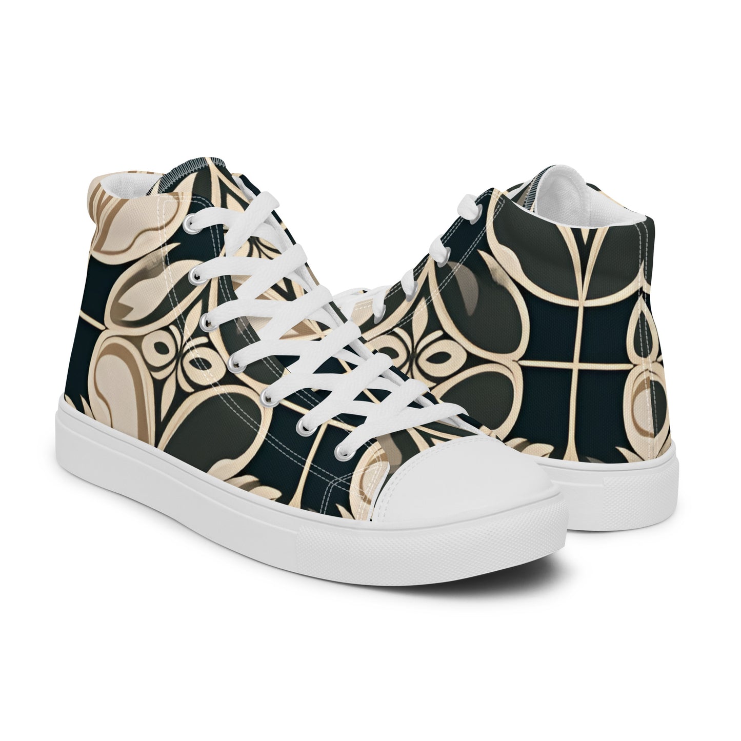 Men’s high top canvas shoes