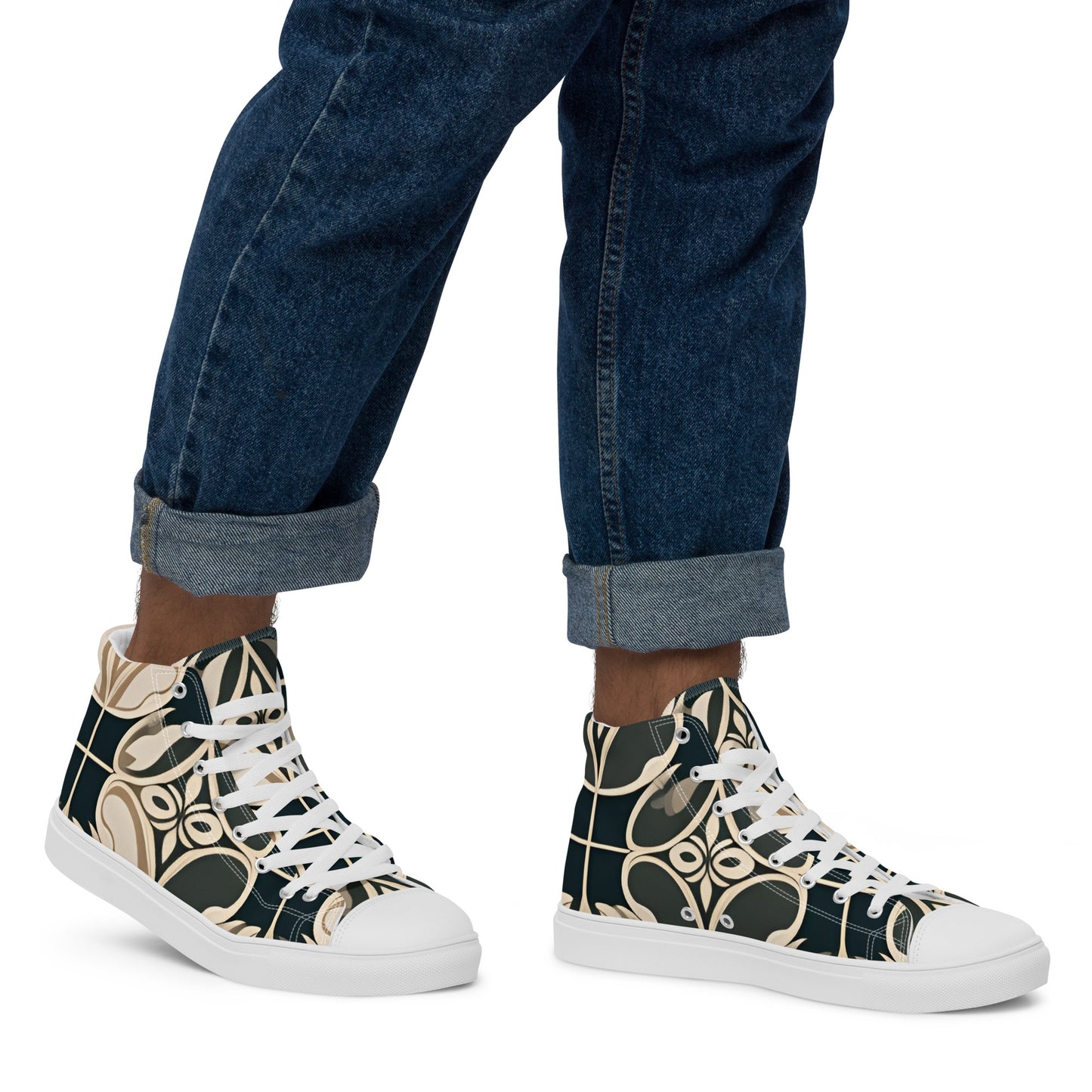 Men’s high top canvas shoes