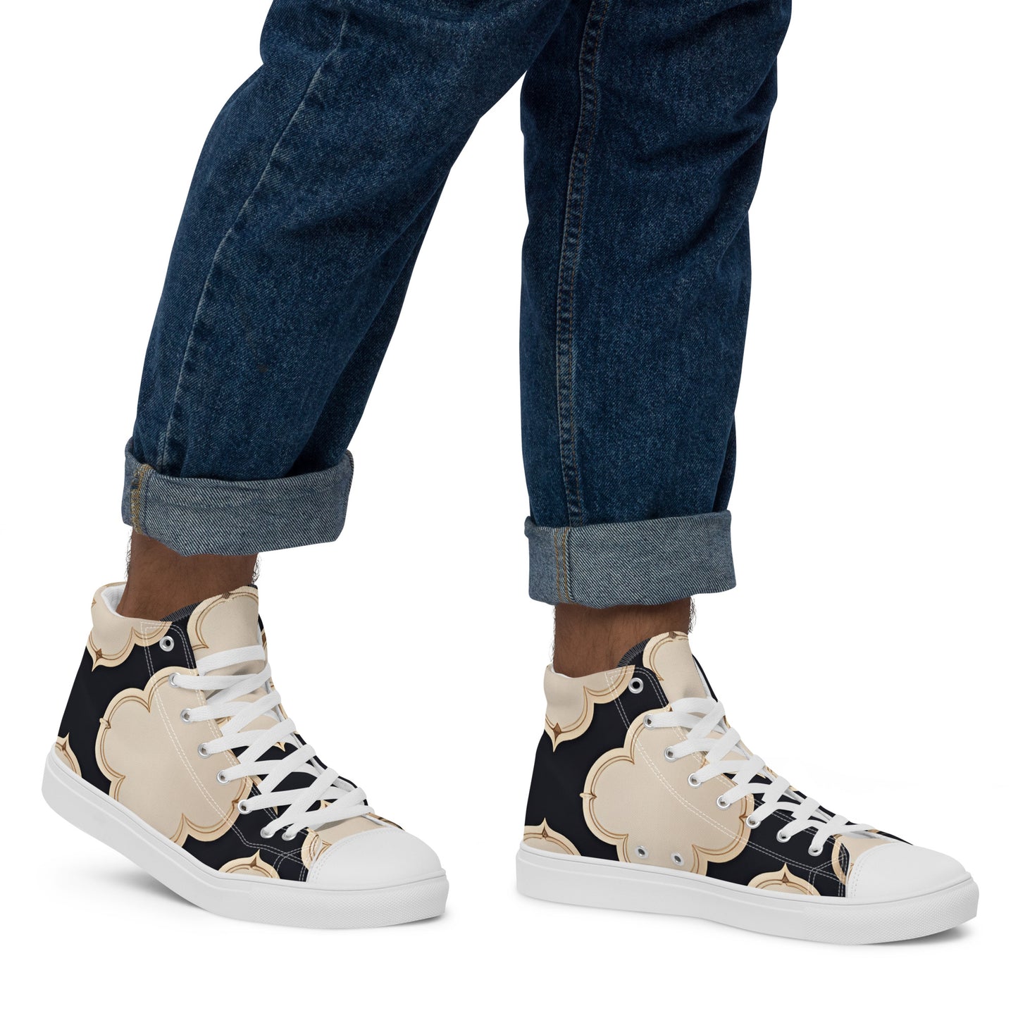 Men’s high top canvas shoes