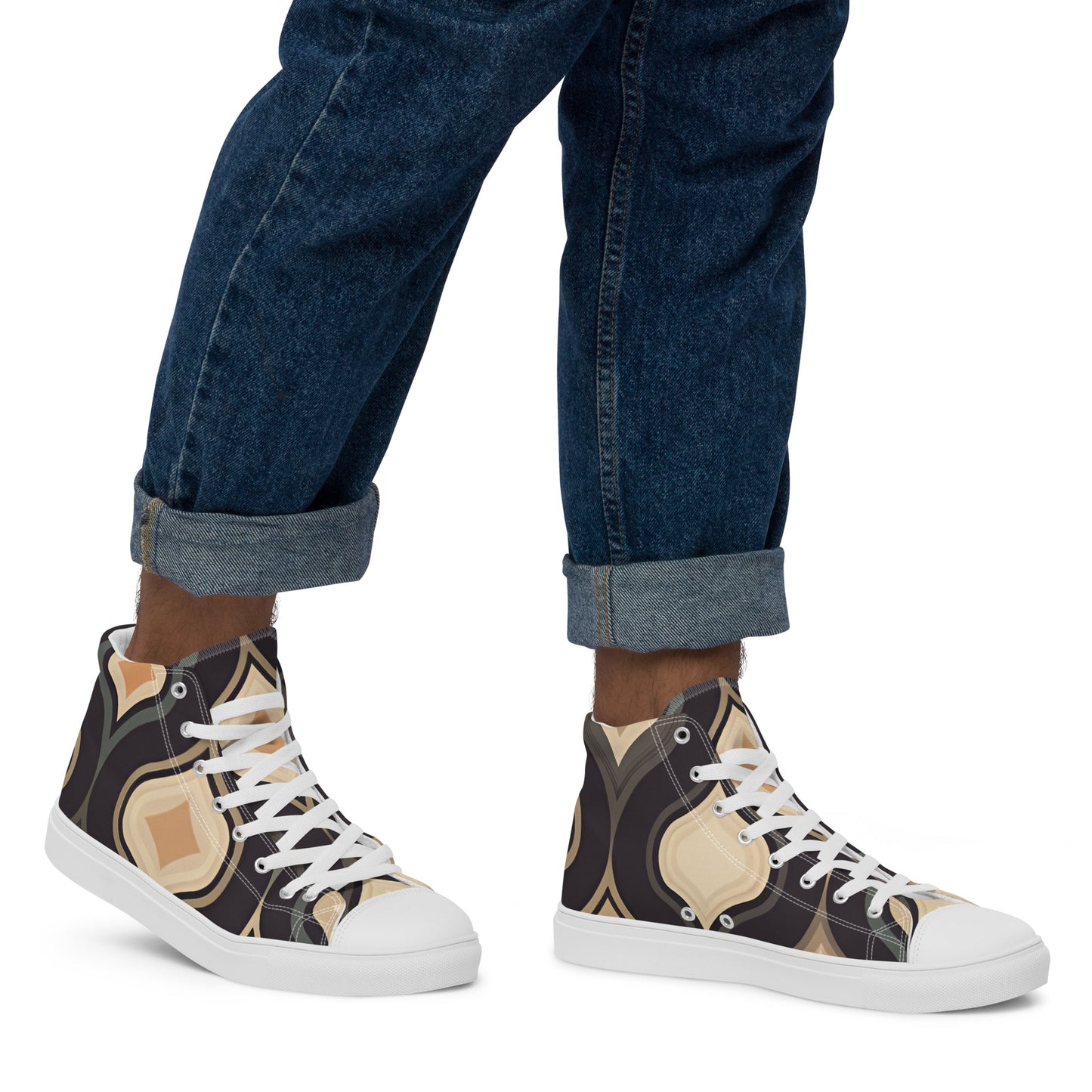 Men’s high top canvas shoes