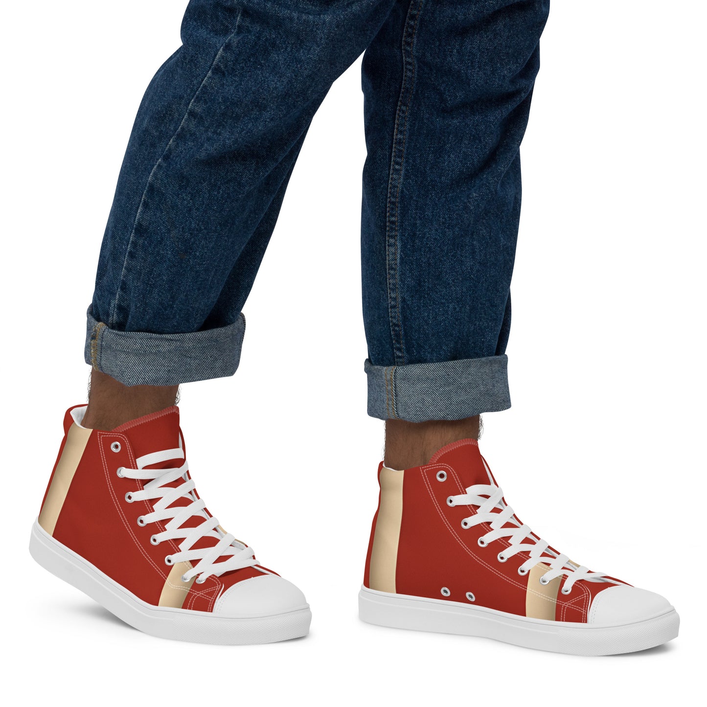 Men’s high top canvas shoes