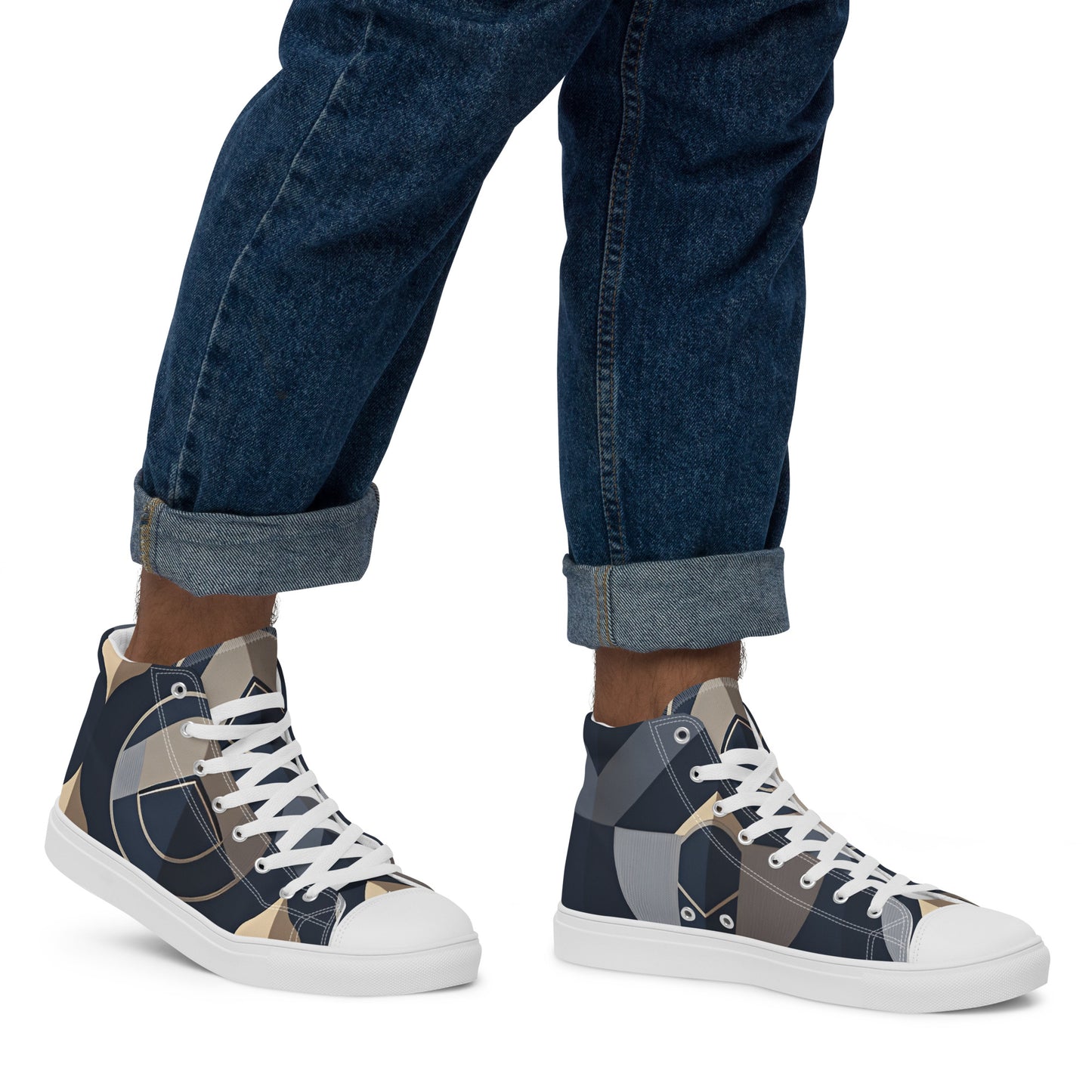 Men’s high top canvas shoes