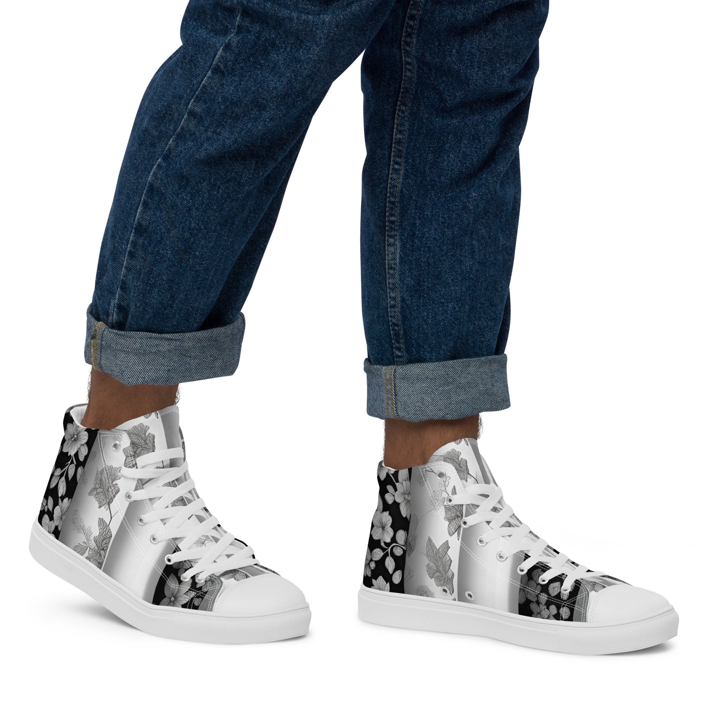 Men’s high top canvas shoes