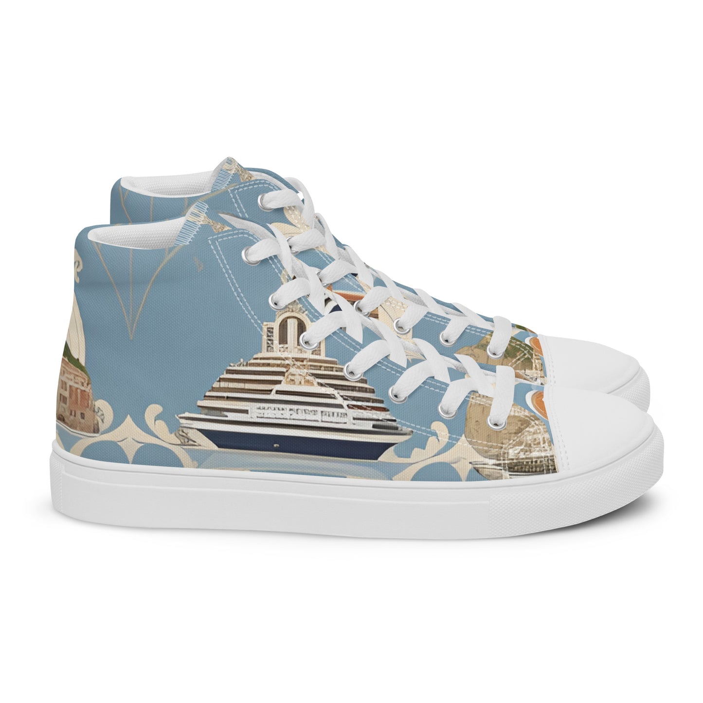 Men’s high top canvas shoes