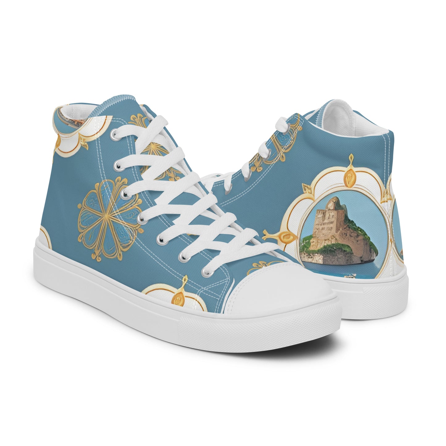 Men’s high top canvas shoes