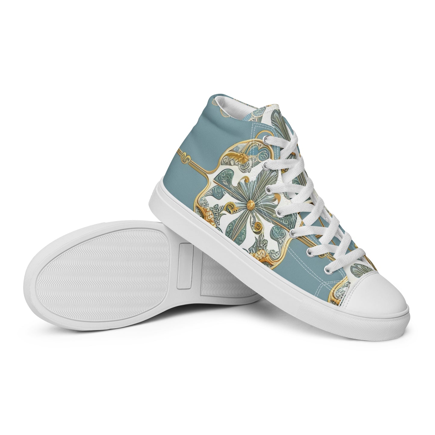 Men’s high top canvas shoes