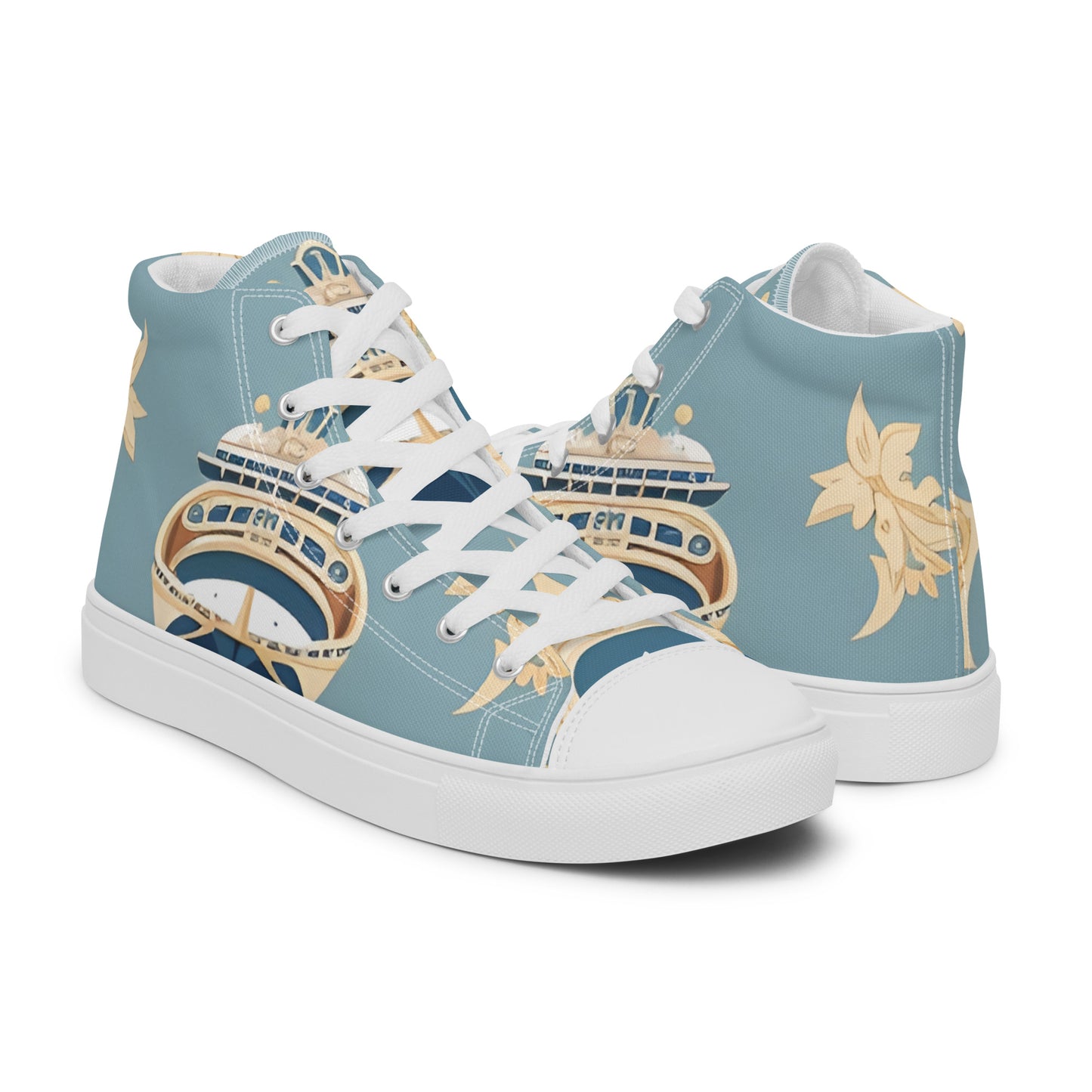 Men’s high top canvas shoes