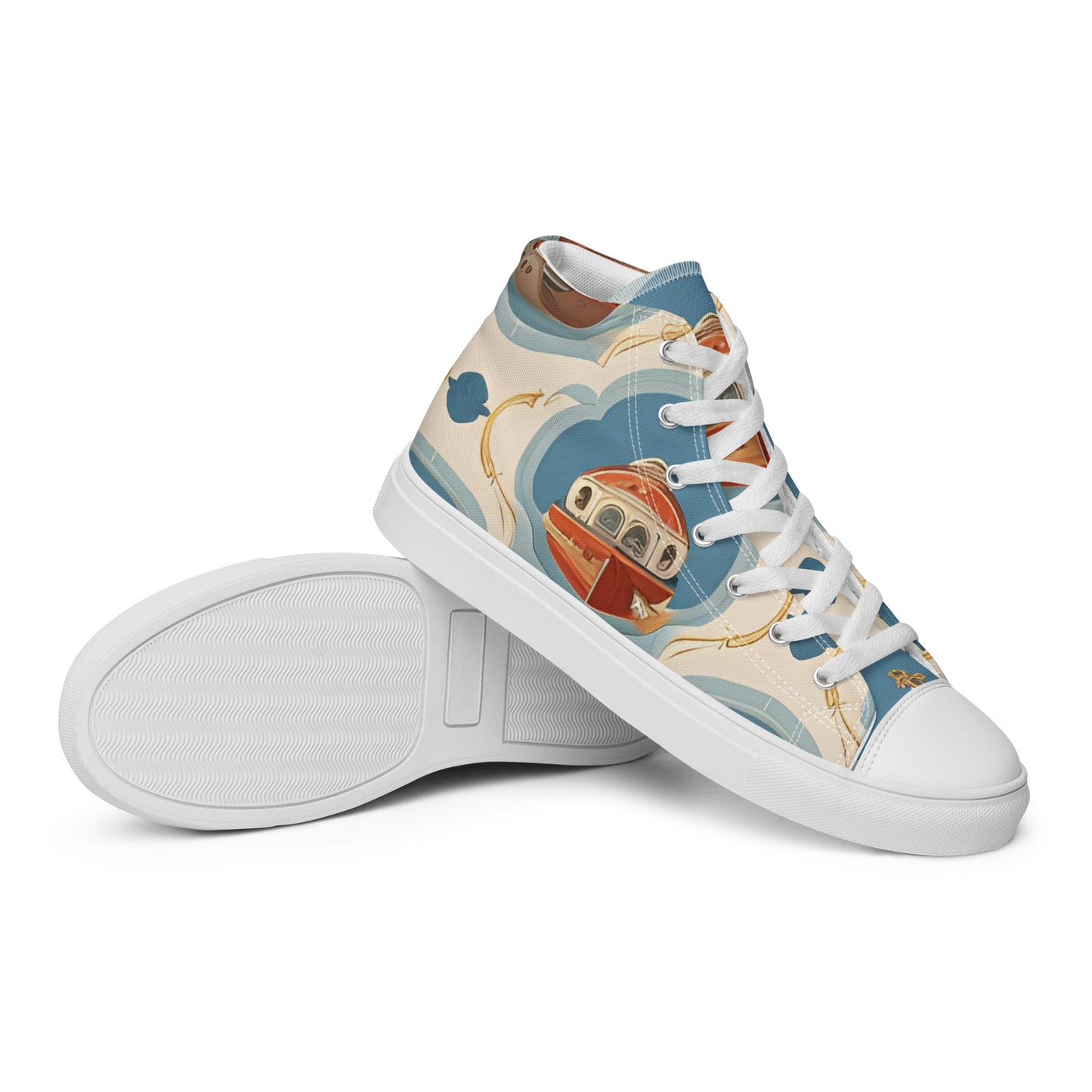 Men’s high top canvas shoes