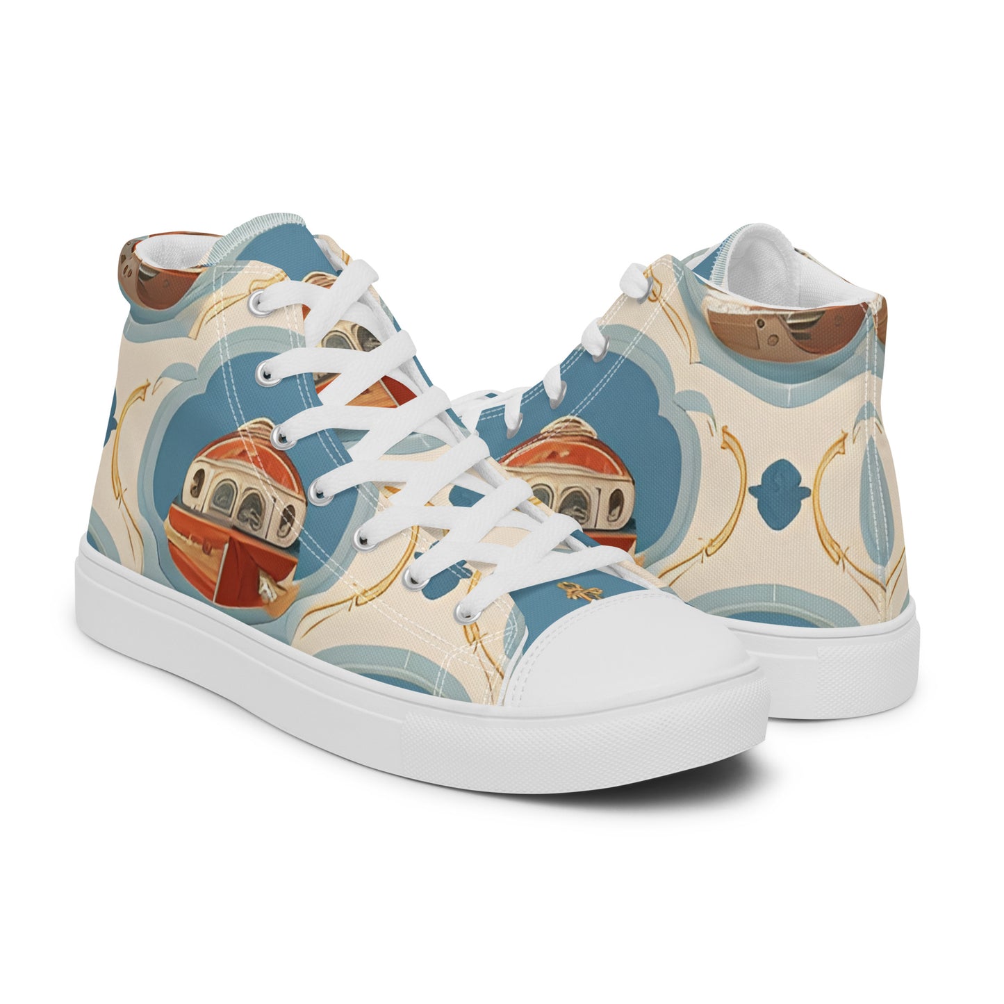 Men’s high top canvas shoes