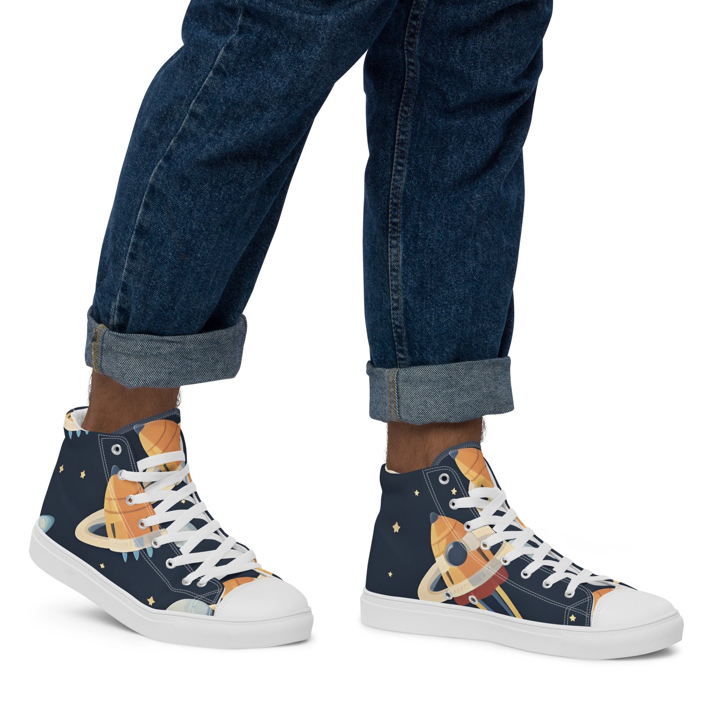 Men’s high top canvas shoes