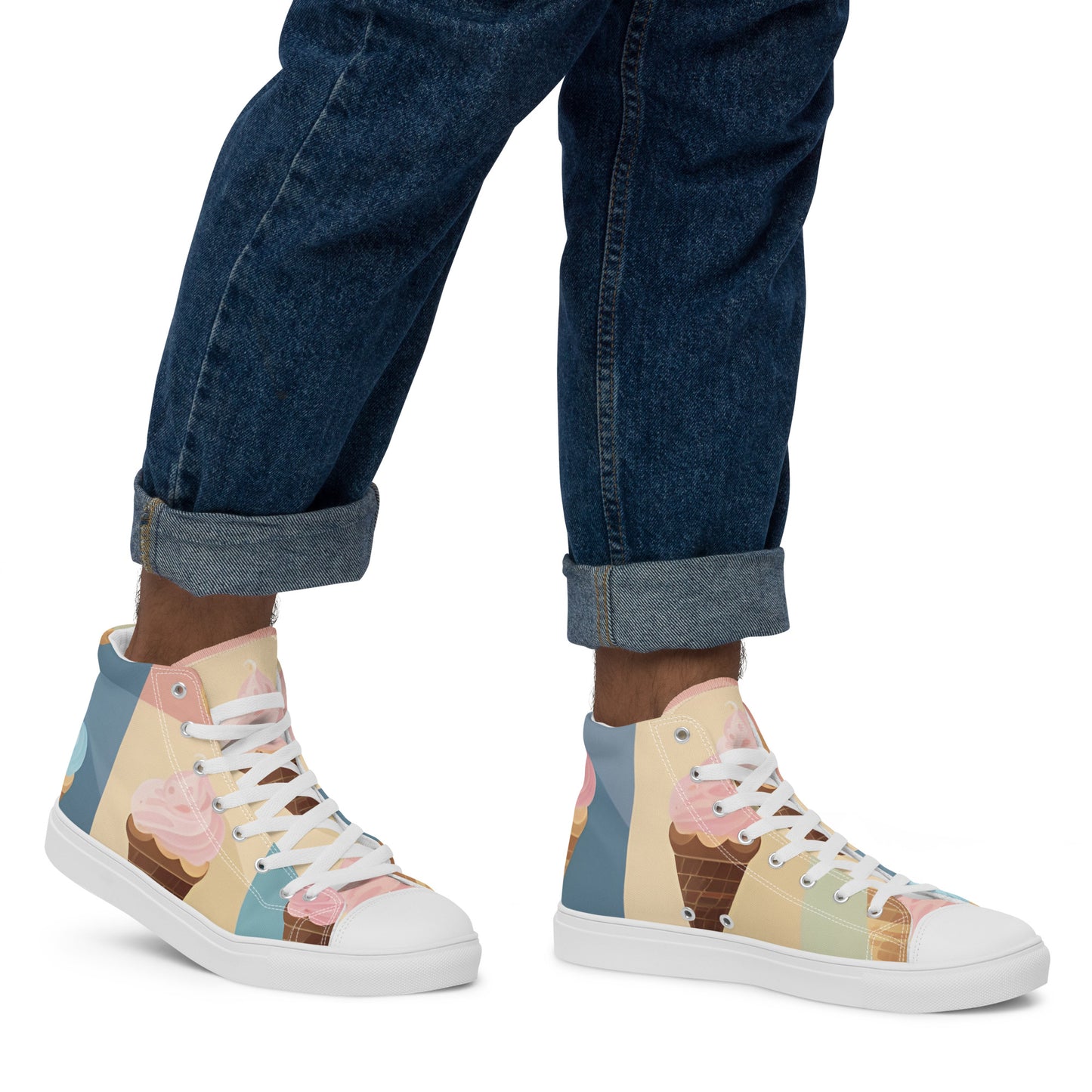 Men’s high top canvas shoes