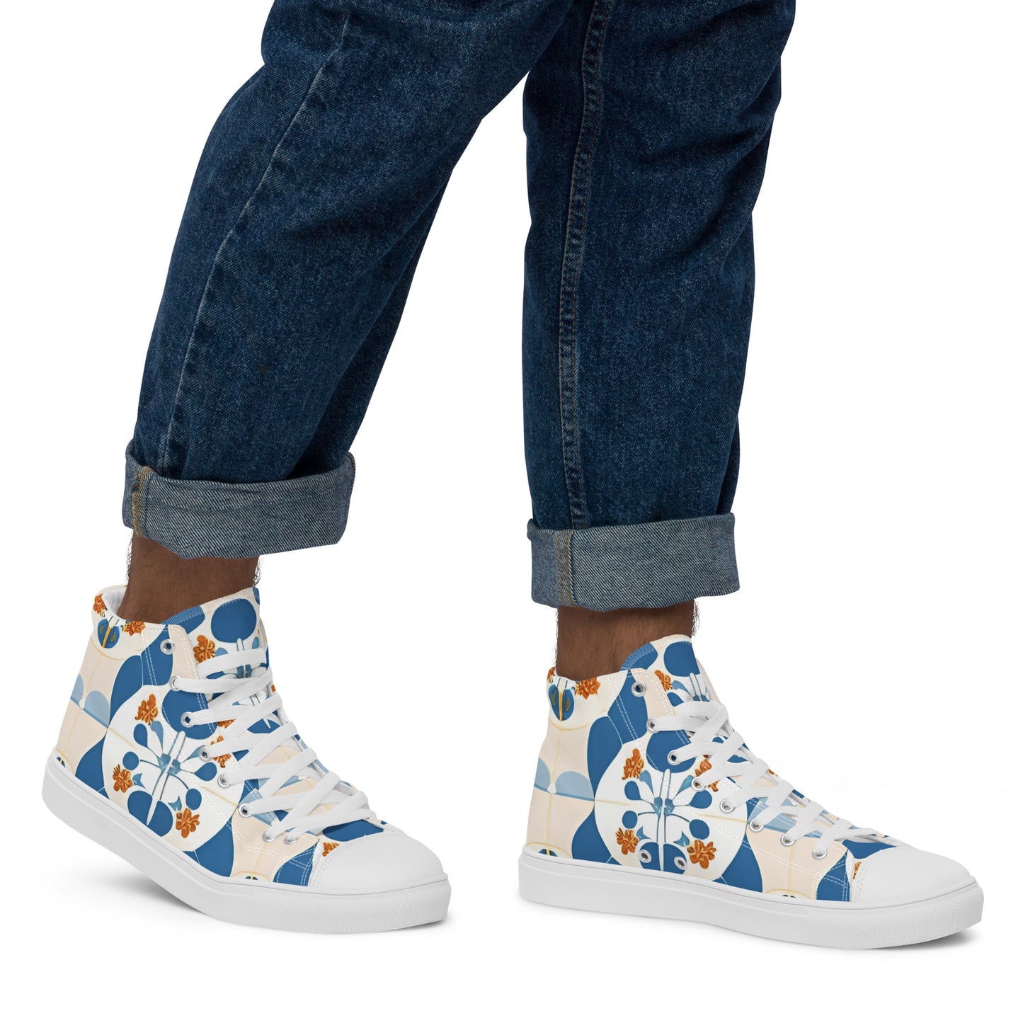 Men’s high top canvas shoes