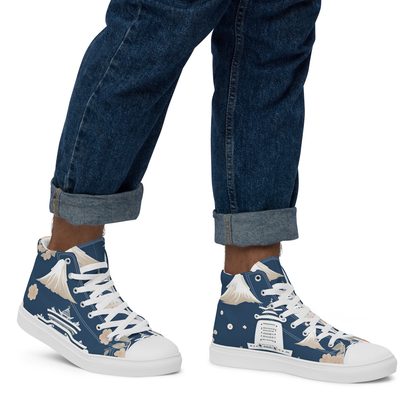 Men’s high top canvas shoes