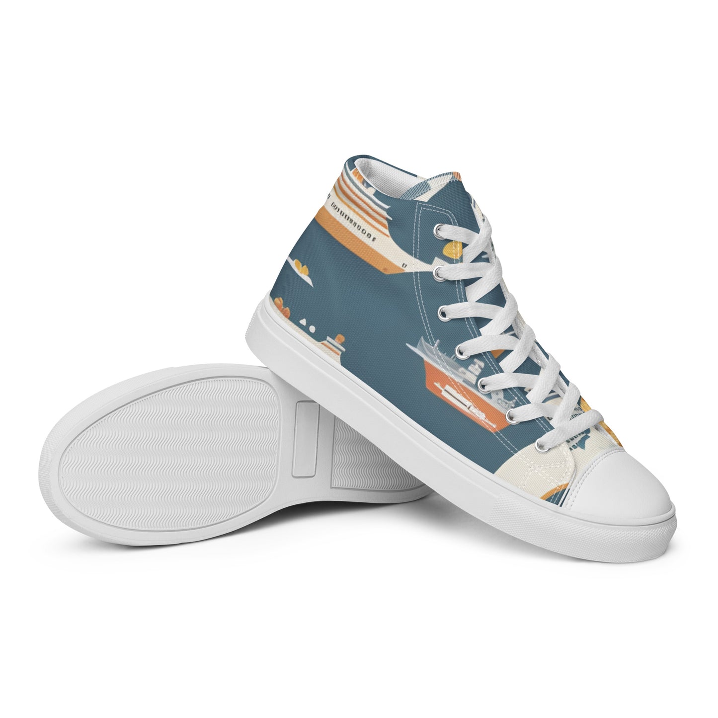 Men’s high top canvas shoes