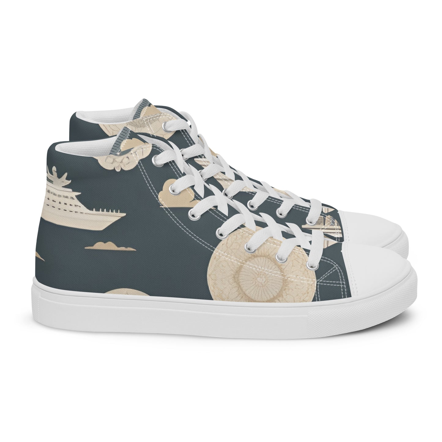 Men’s high top canvas shoes