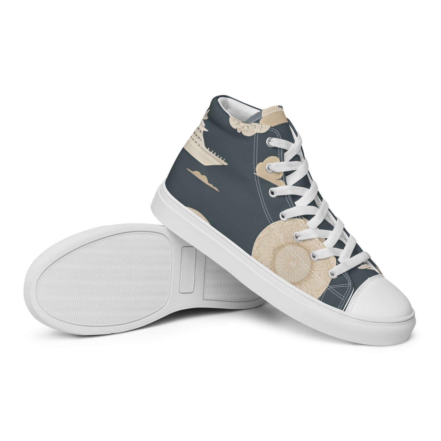 Men’s high top canvas shoes