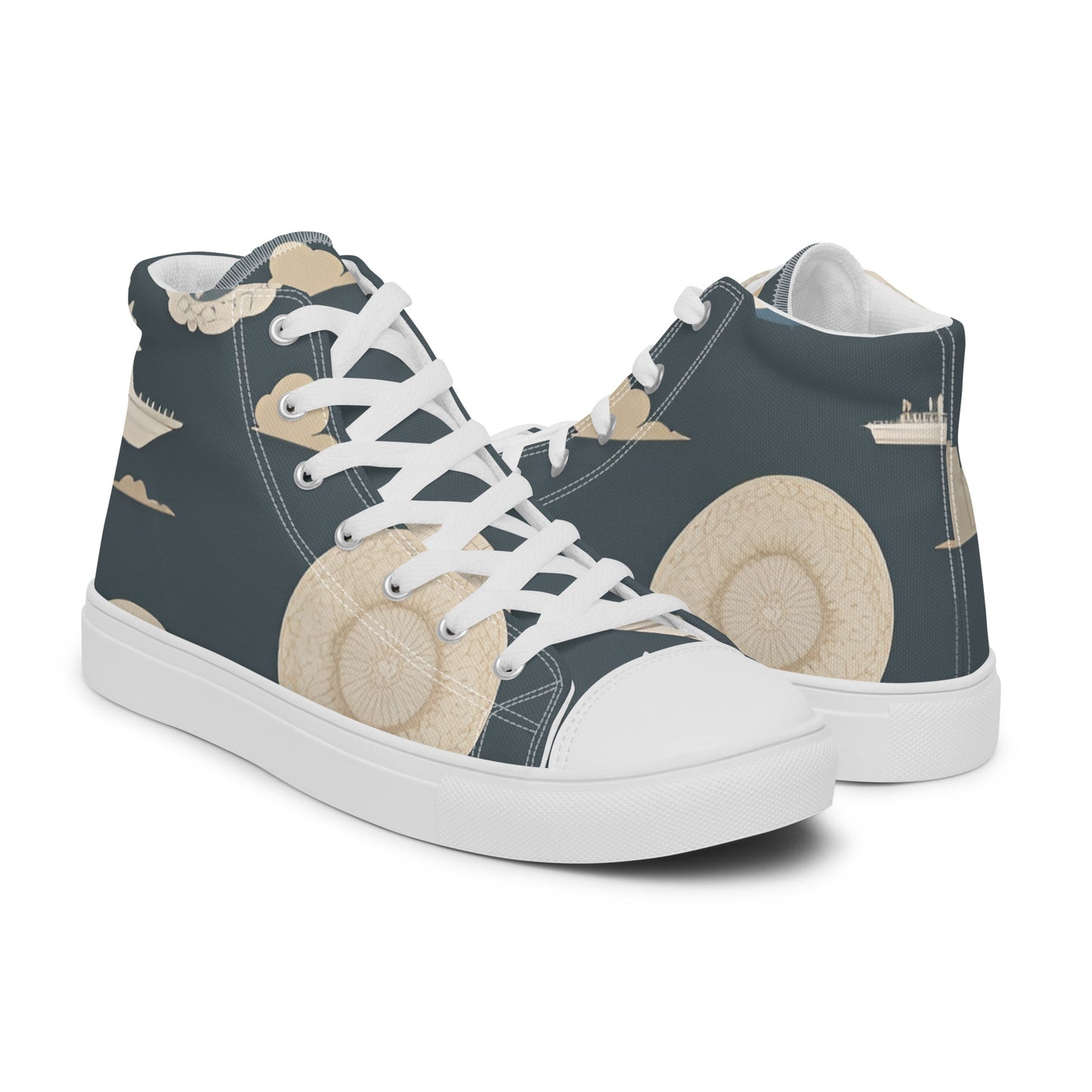 Men’s high top canvas shoes