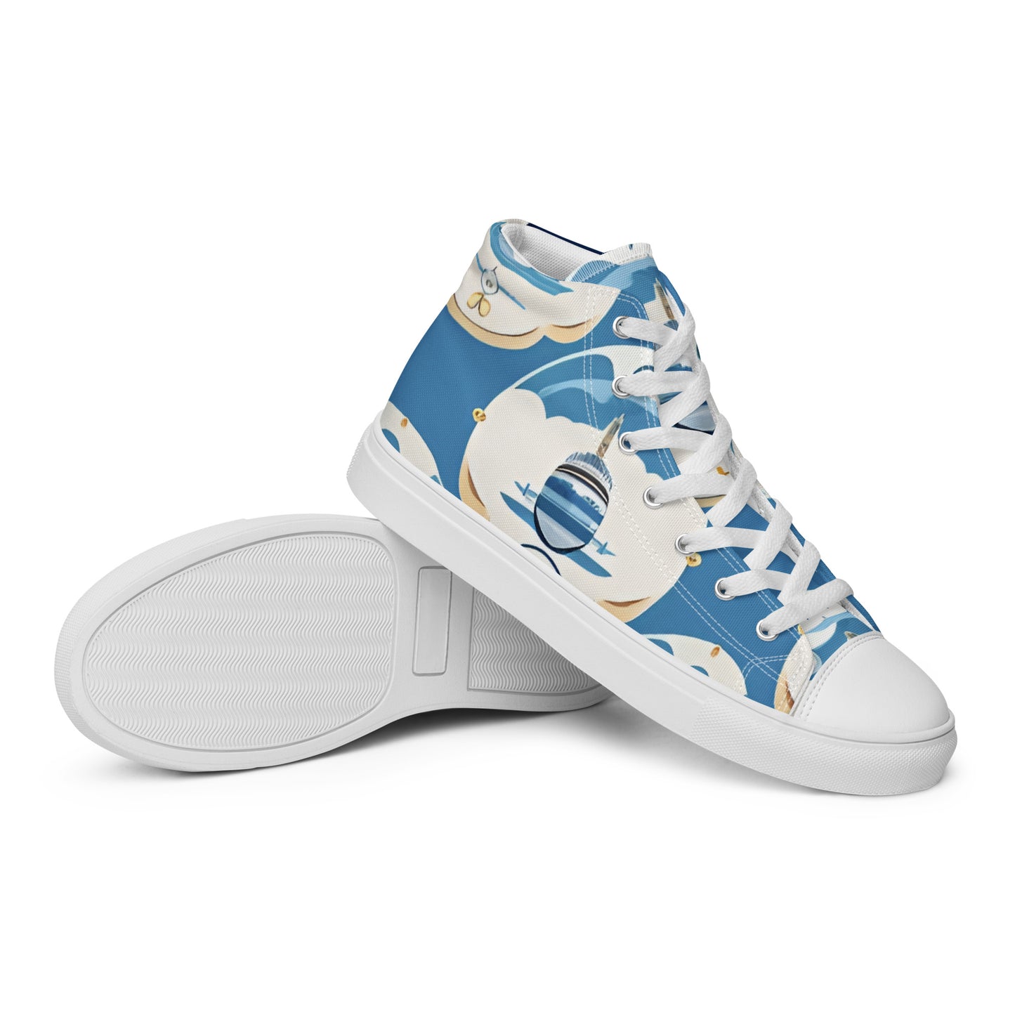 Men’s high top canvas shoes