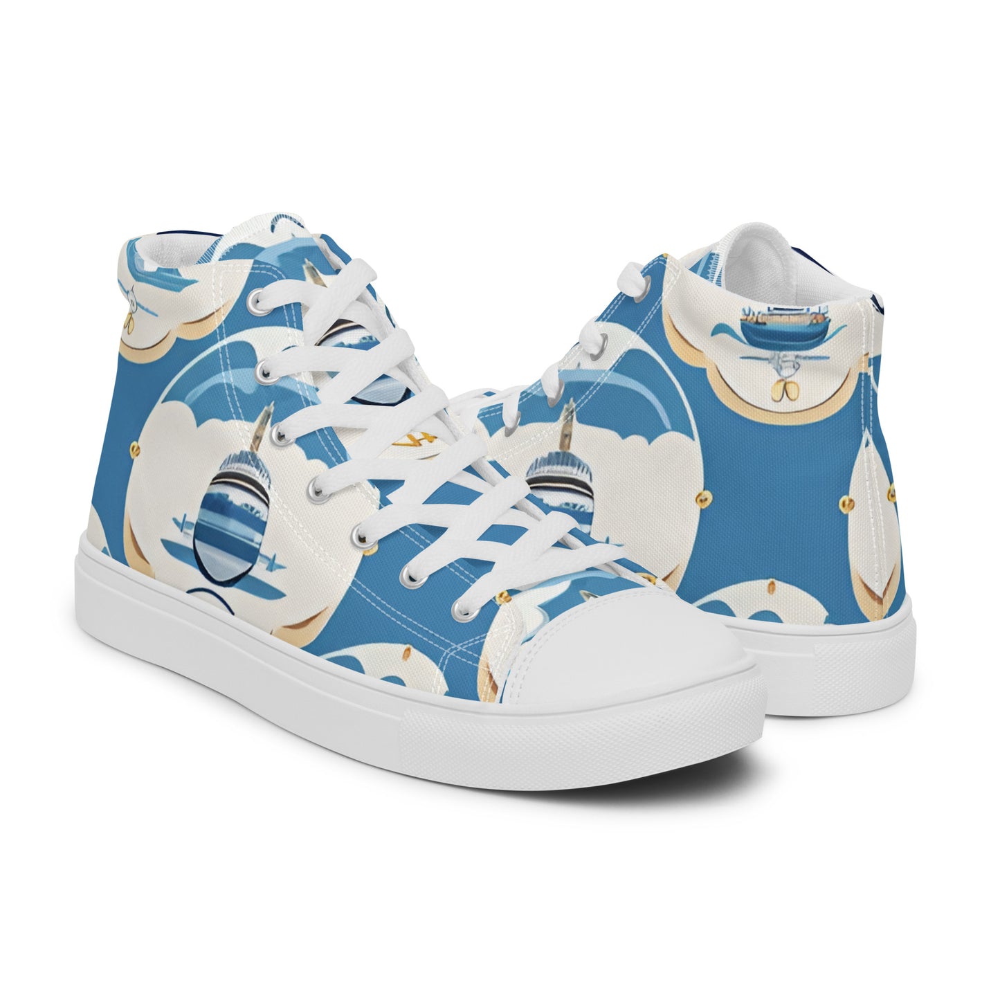 Men’s high top canvas shoes
