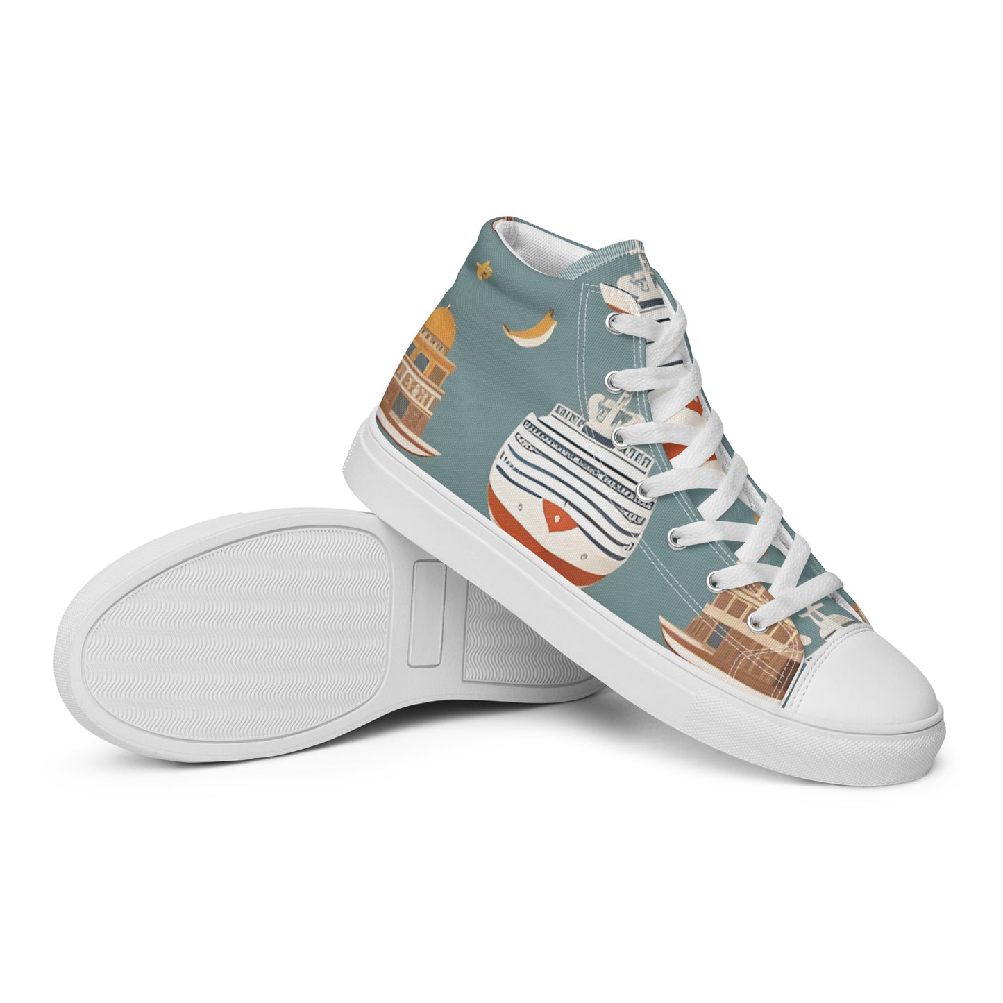 Men’s high top canvas shoes
