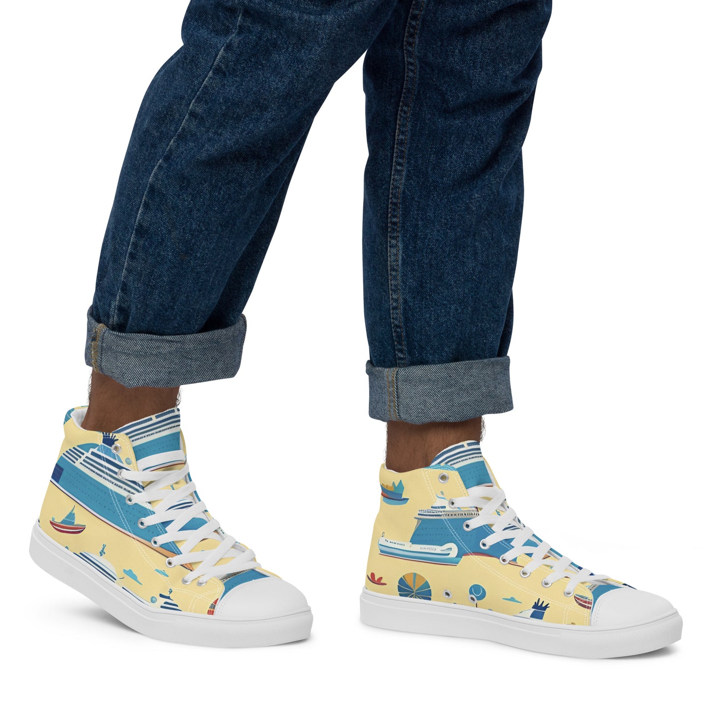 Men’s high top canvas shoes