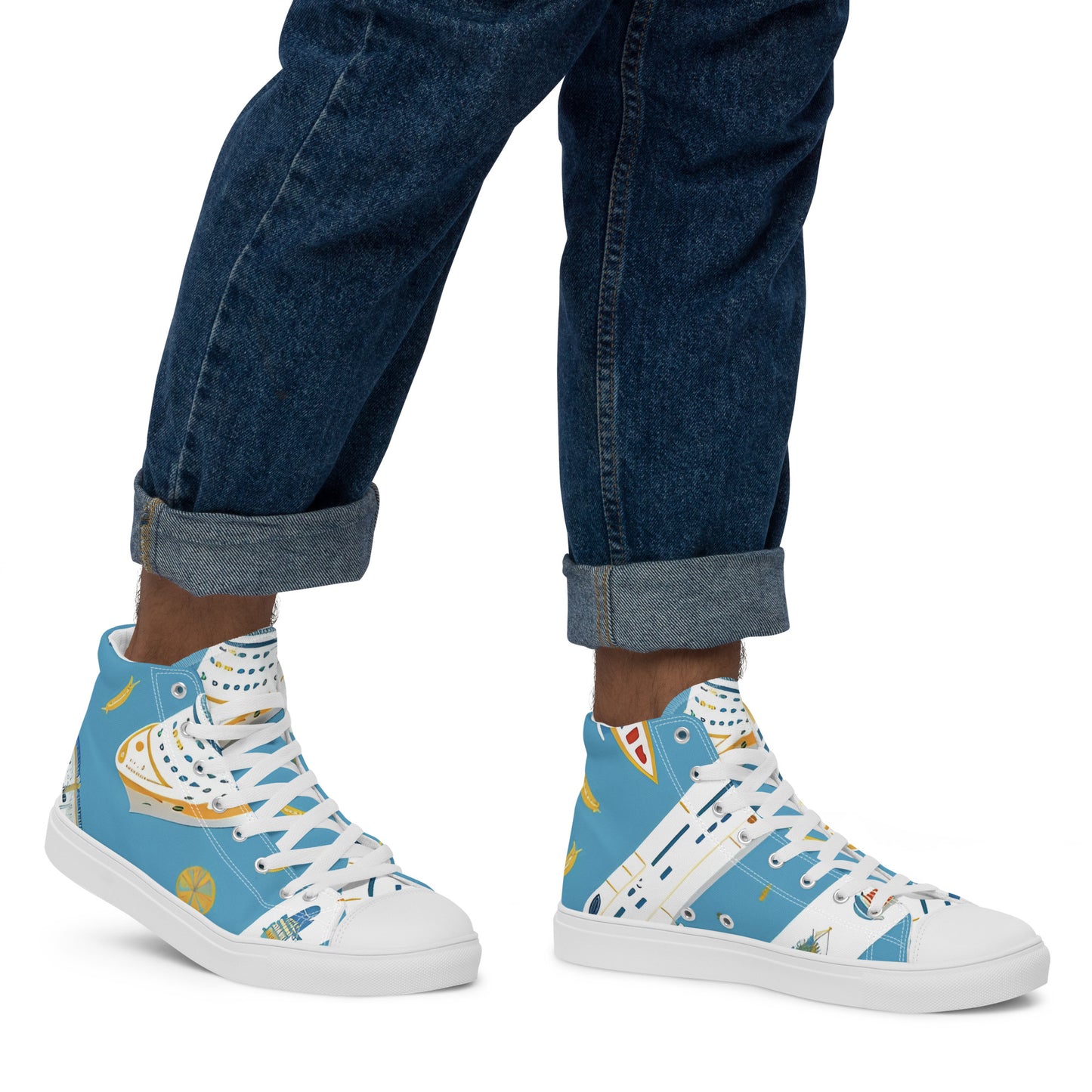 Men’s high top canvas shoes