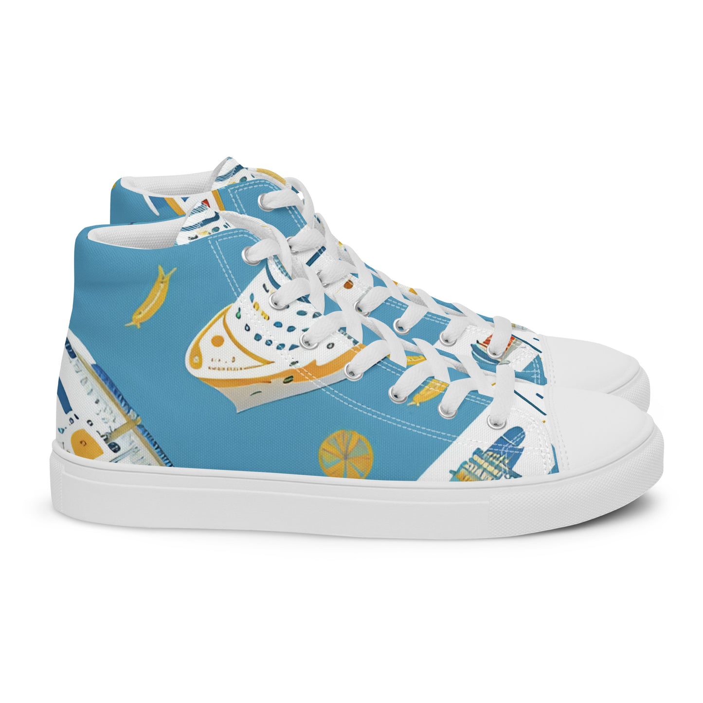 Men’s high top canvas shoes