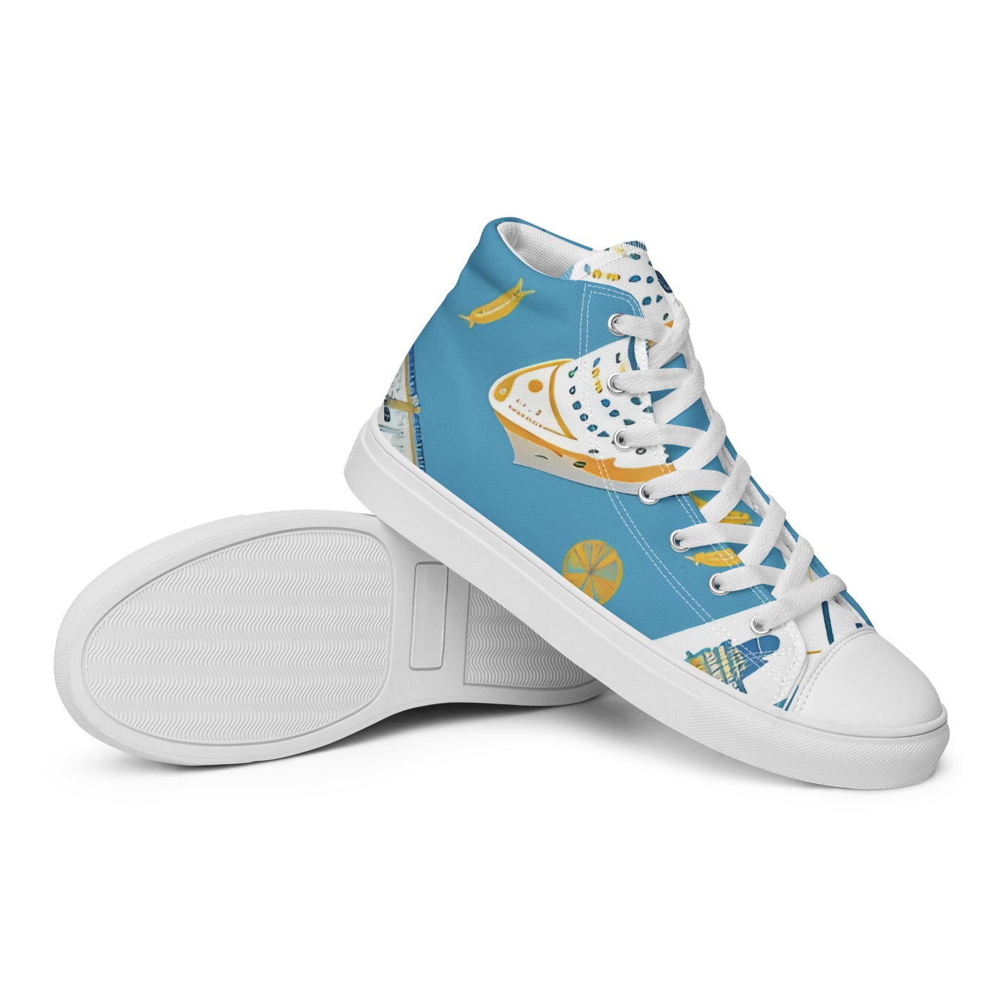 Men’s high top canvas shoes