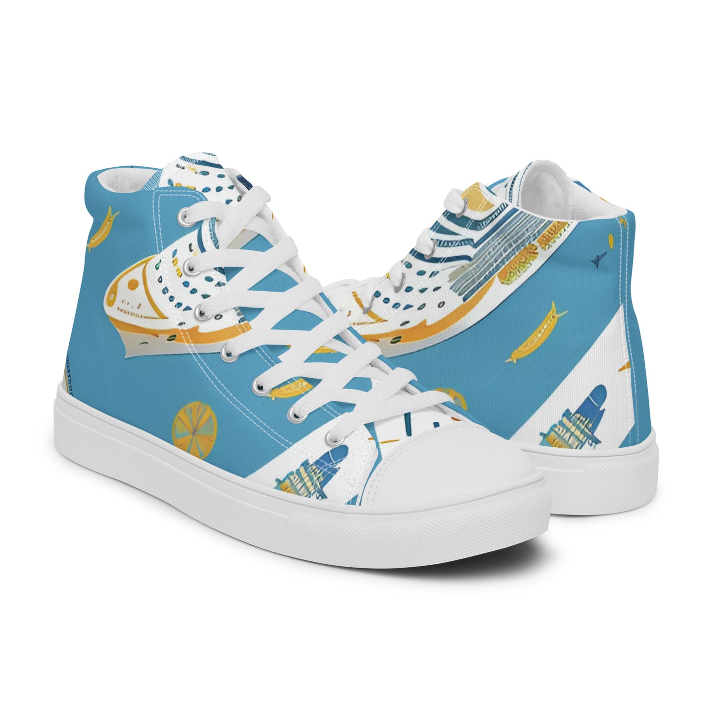 Men’s high top canvas shoes