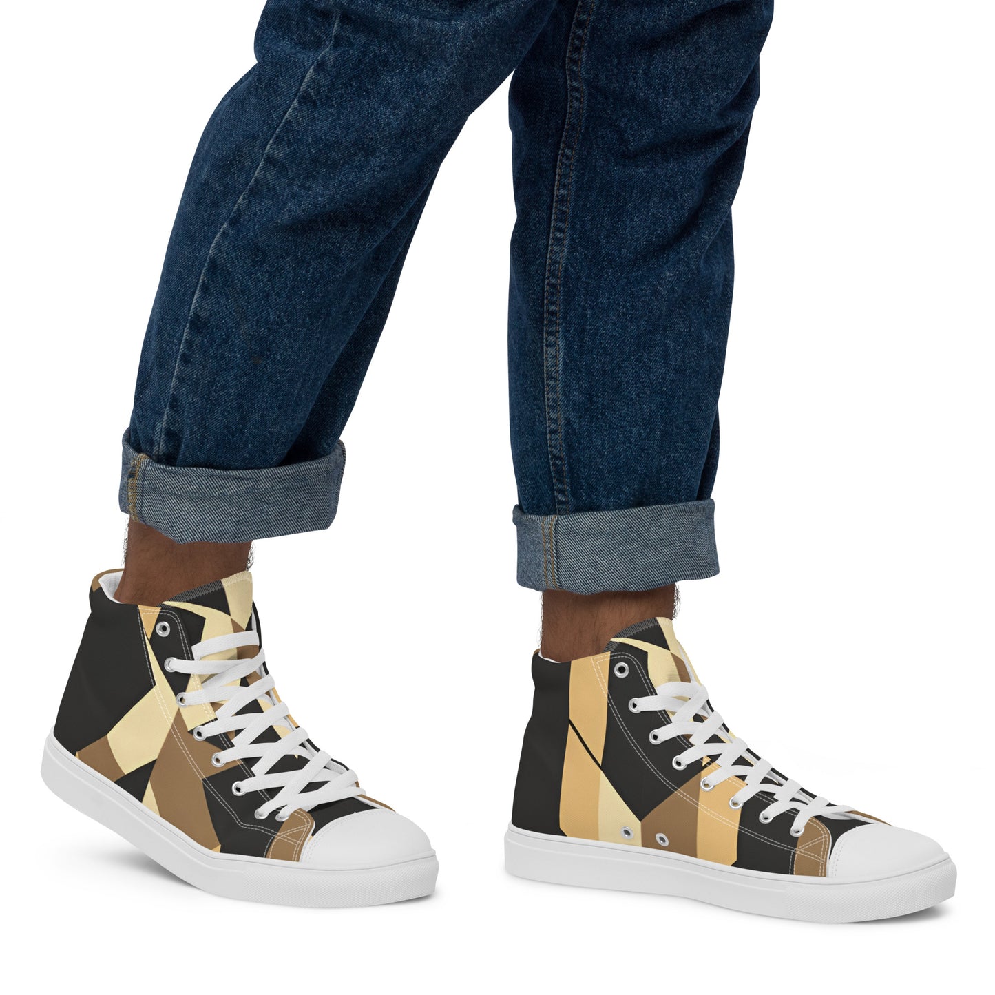 Men’s high top canvas shoes