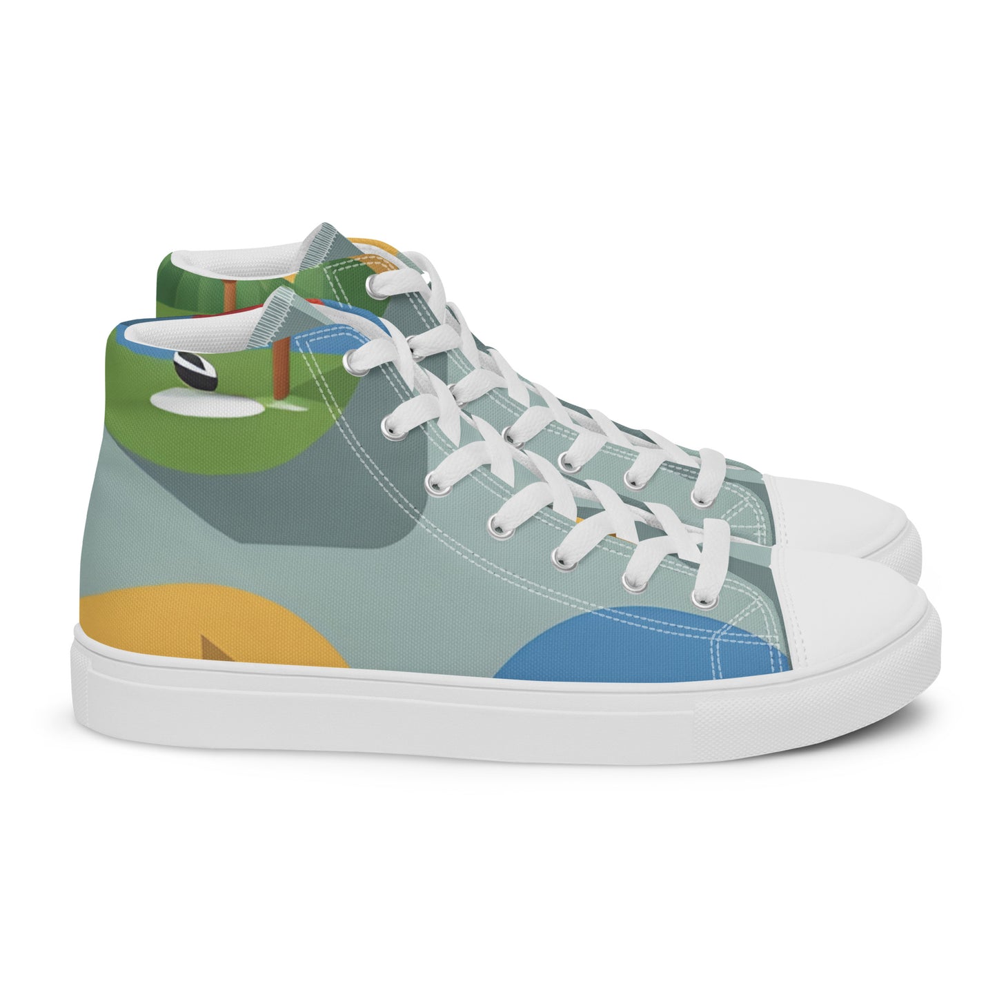 Men’s high top canvas shoes