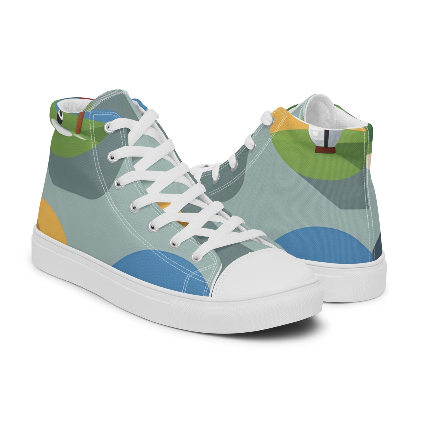 Men’s high top canvas shoes