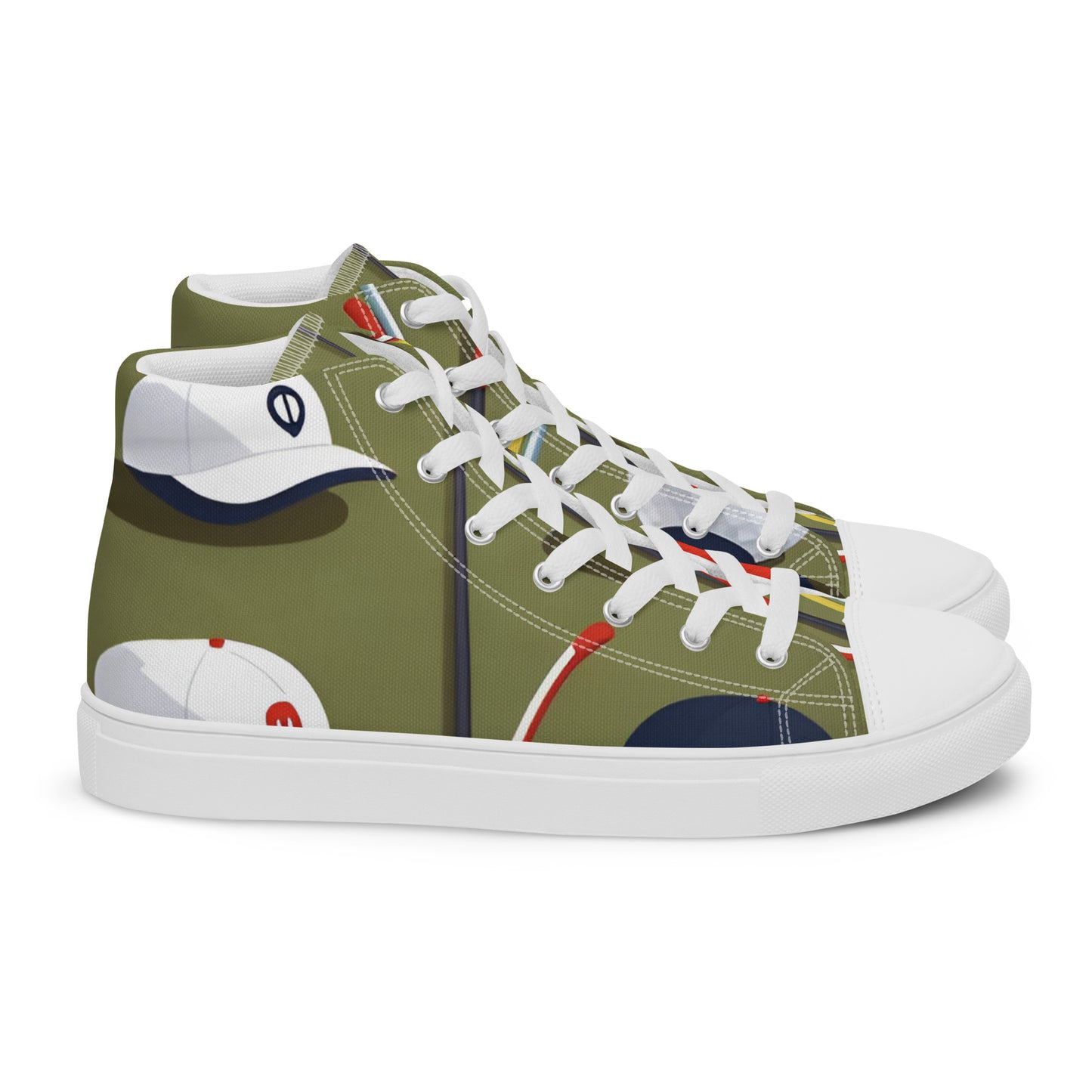 Men’s high top canvas shoes