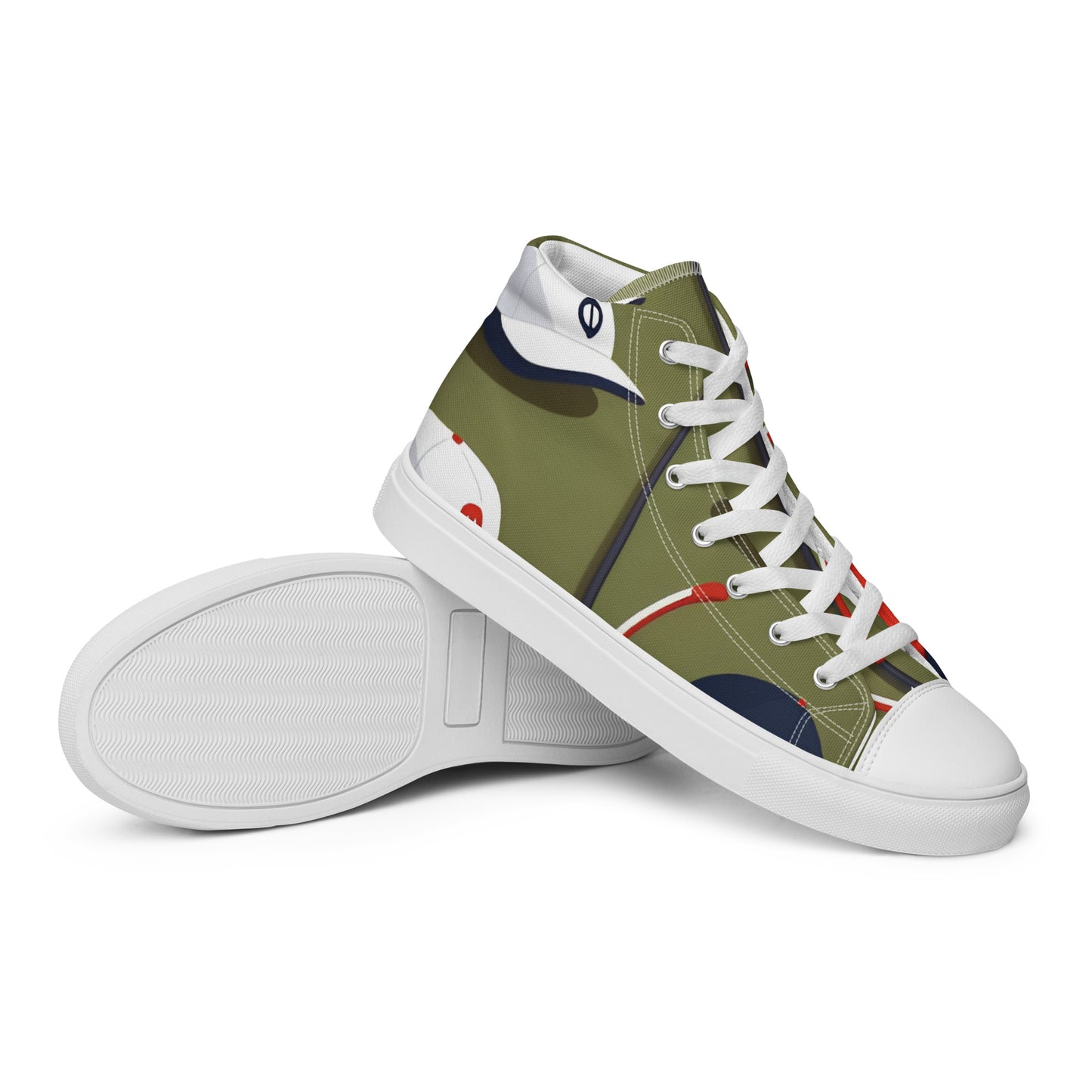 Men’s high top canvas shoes