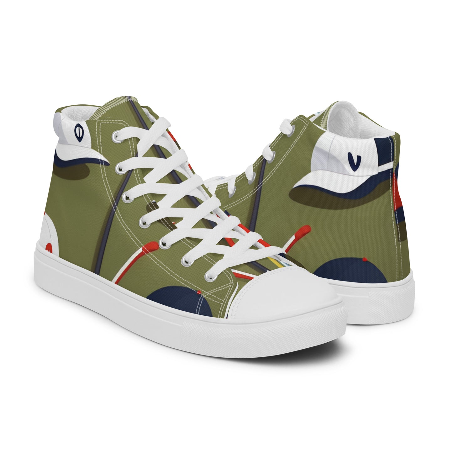 Men’s high top canvas shoes