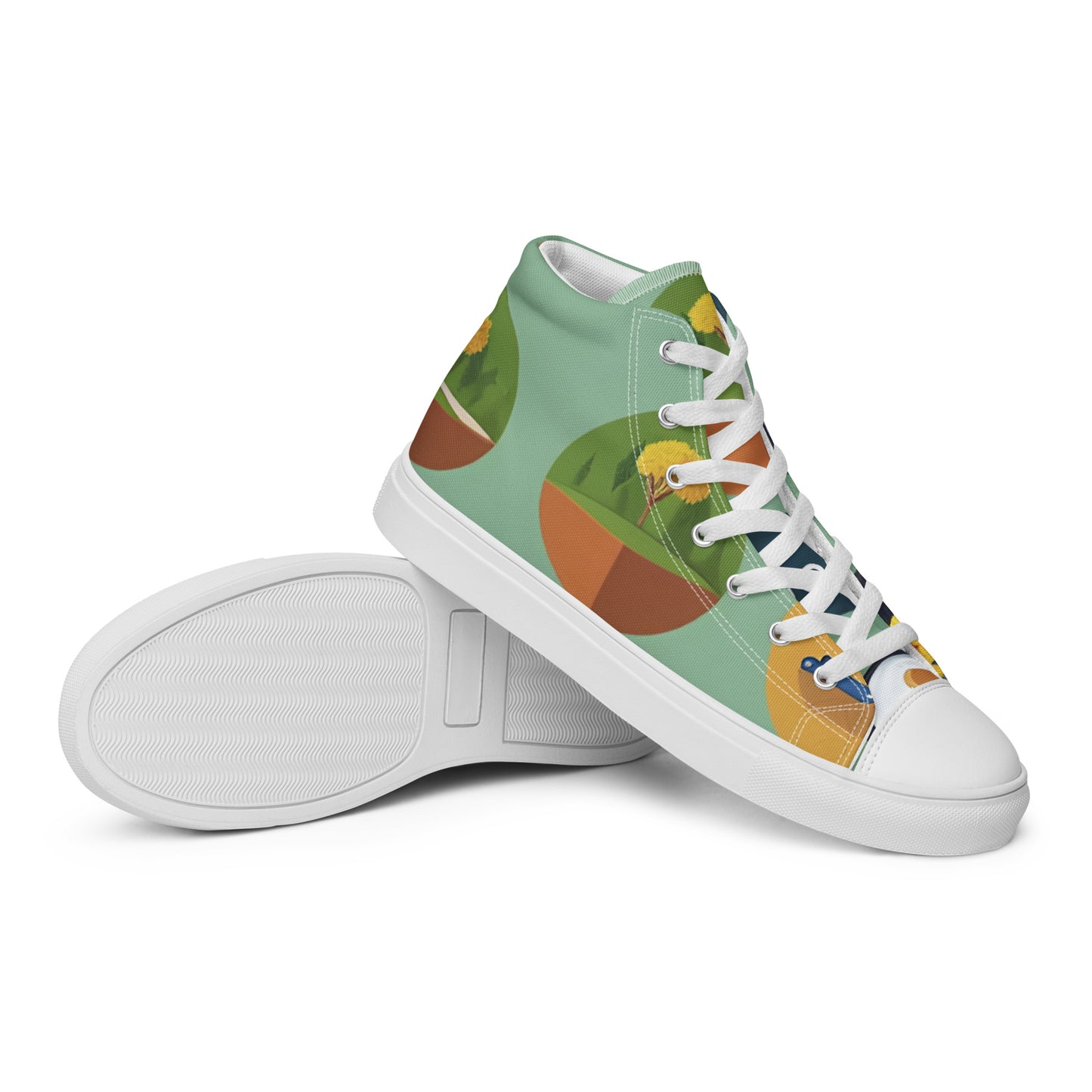 Men’s high top canvas shoes