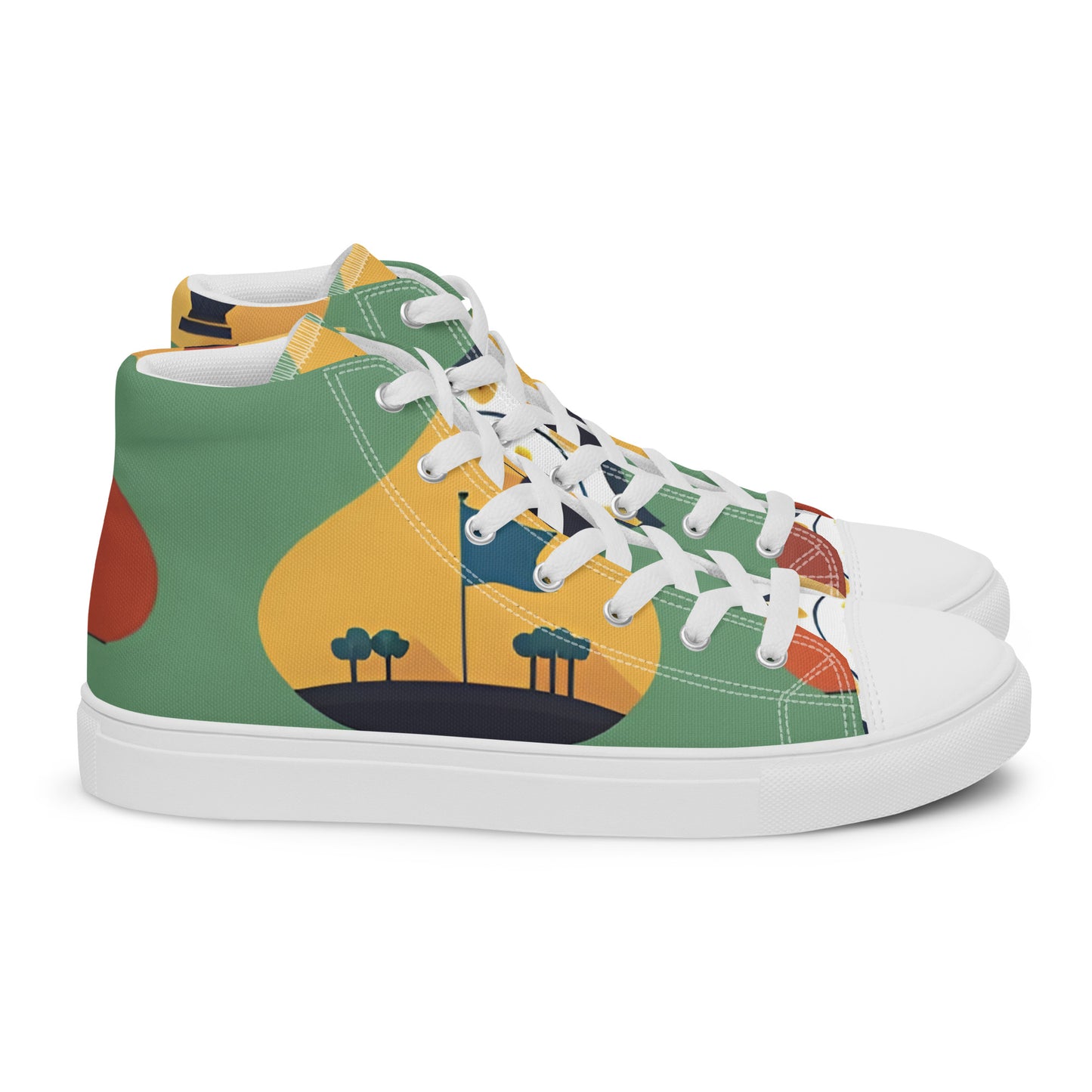 Men’s high top canvas shoes