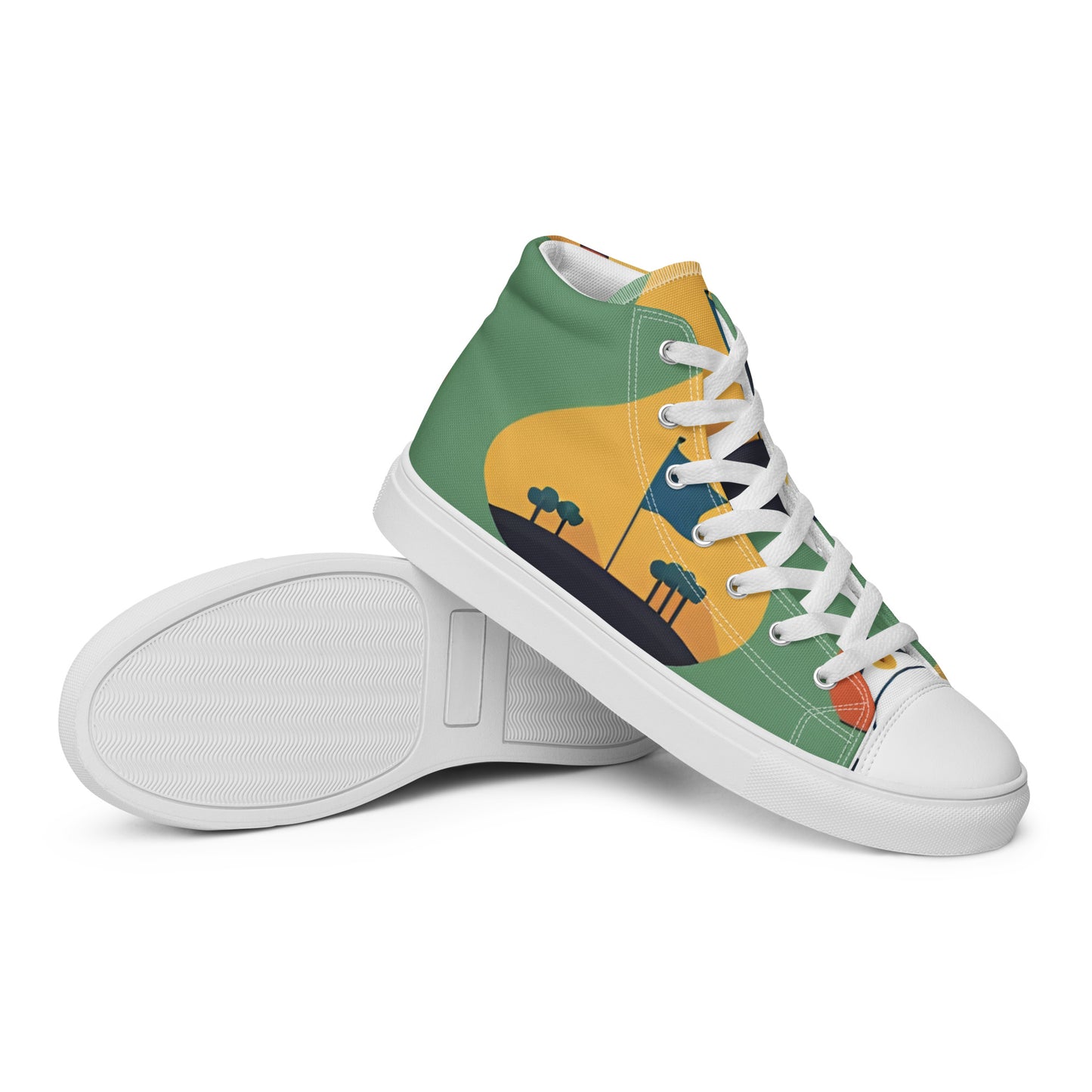 Men’s high top canvas shoes