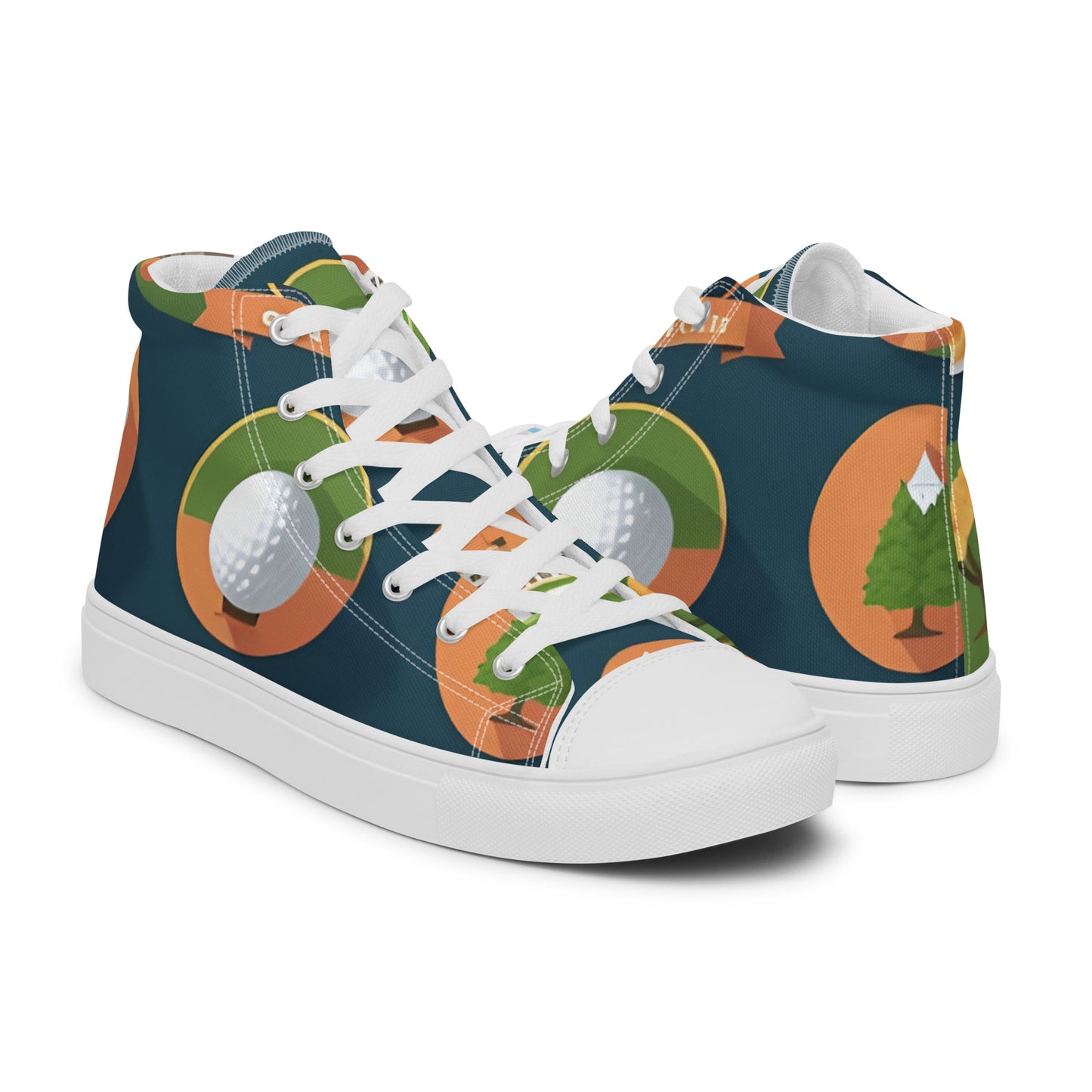 Men’s high top canvas shoes